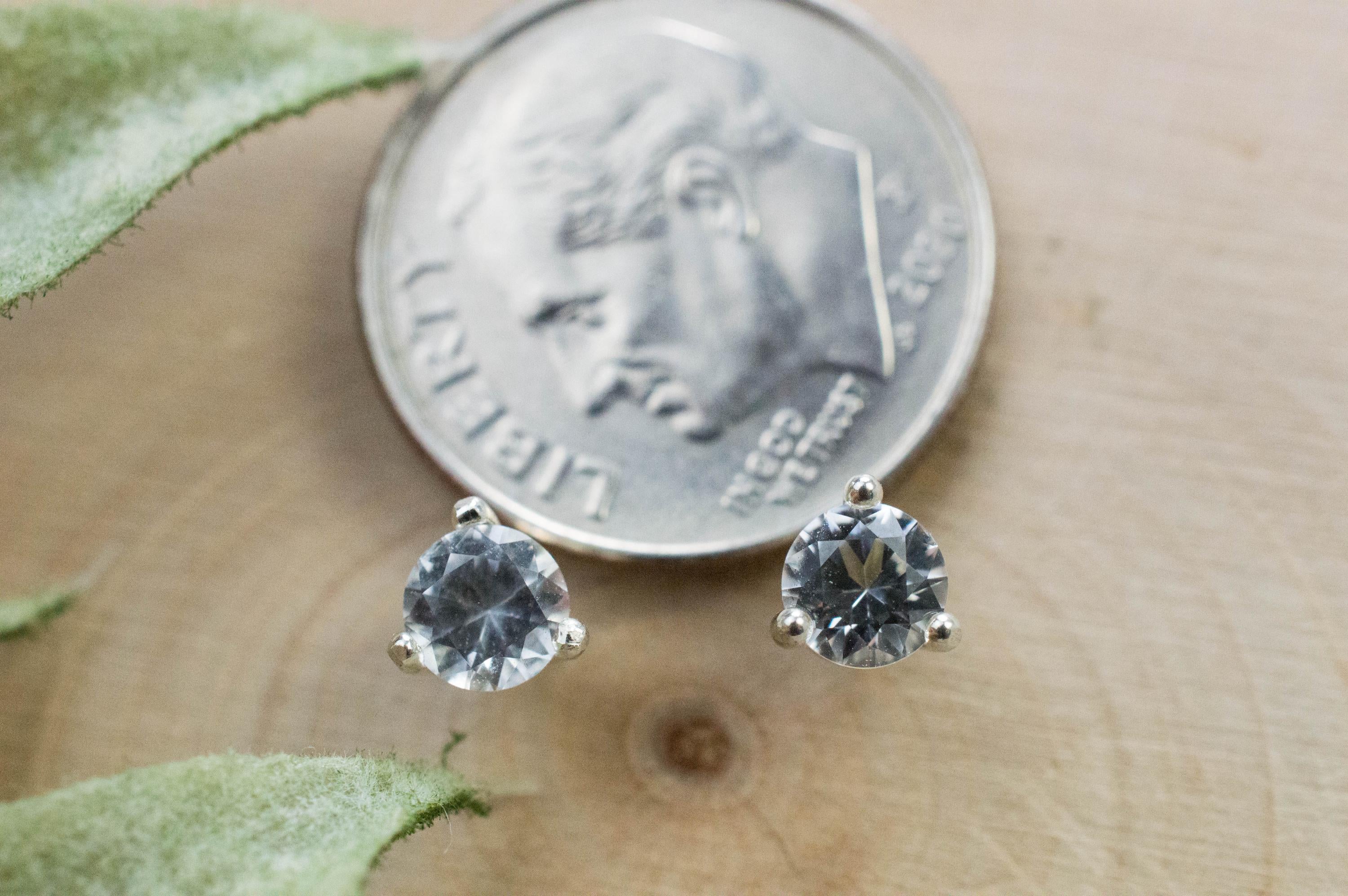 Phenakite Earrings; Natural Untreated Phenakite; 0.525cts - Mark Oliver Gems