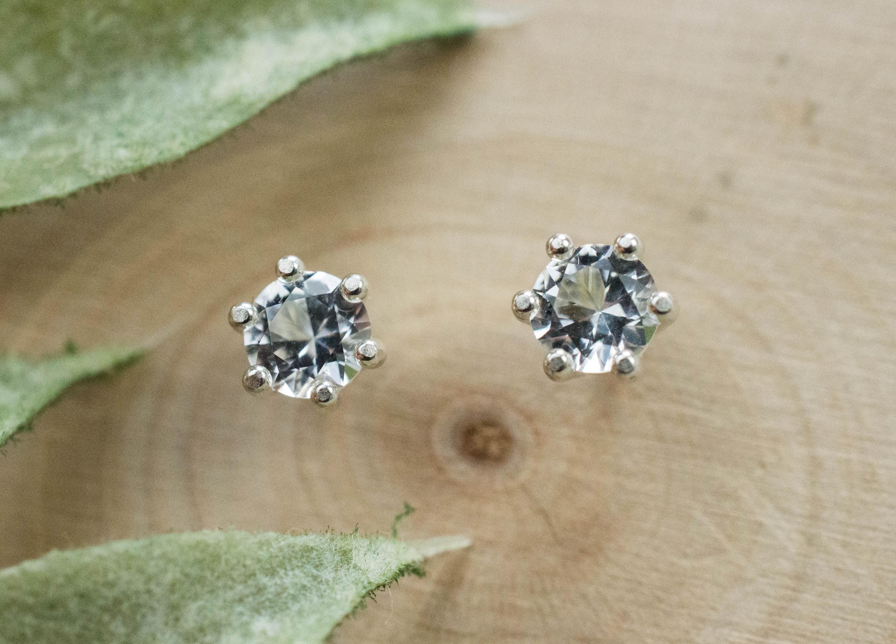 Phenakite Earrings; Natural Untreated Phenakite; 0.545cts - Mark Oliver Gems