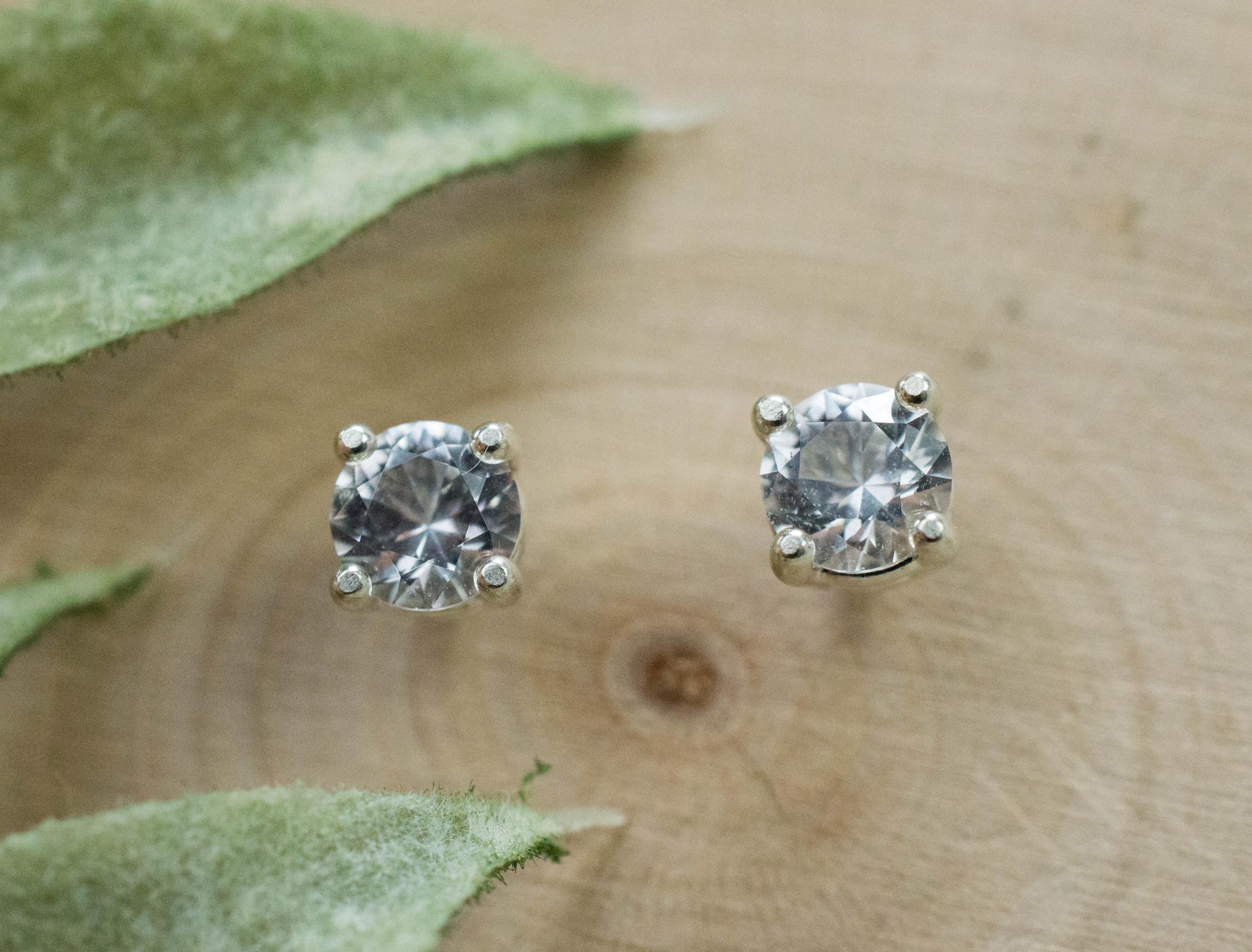 Phenakite Earrings; Natural Untreated Phenakite; 0.665cts - Mark Oliver Gems