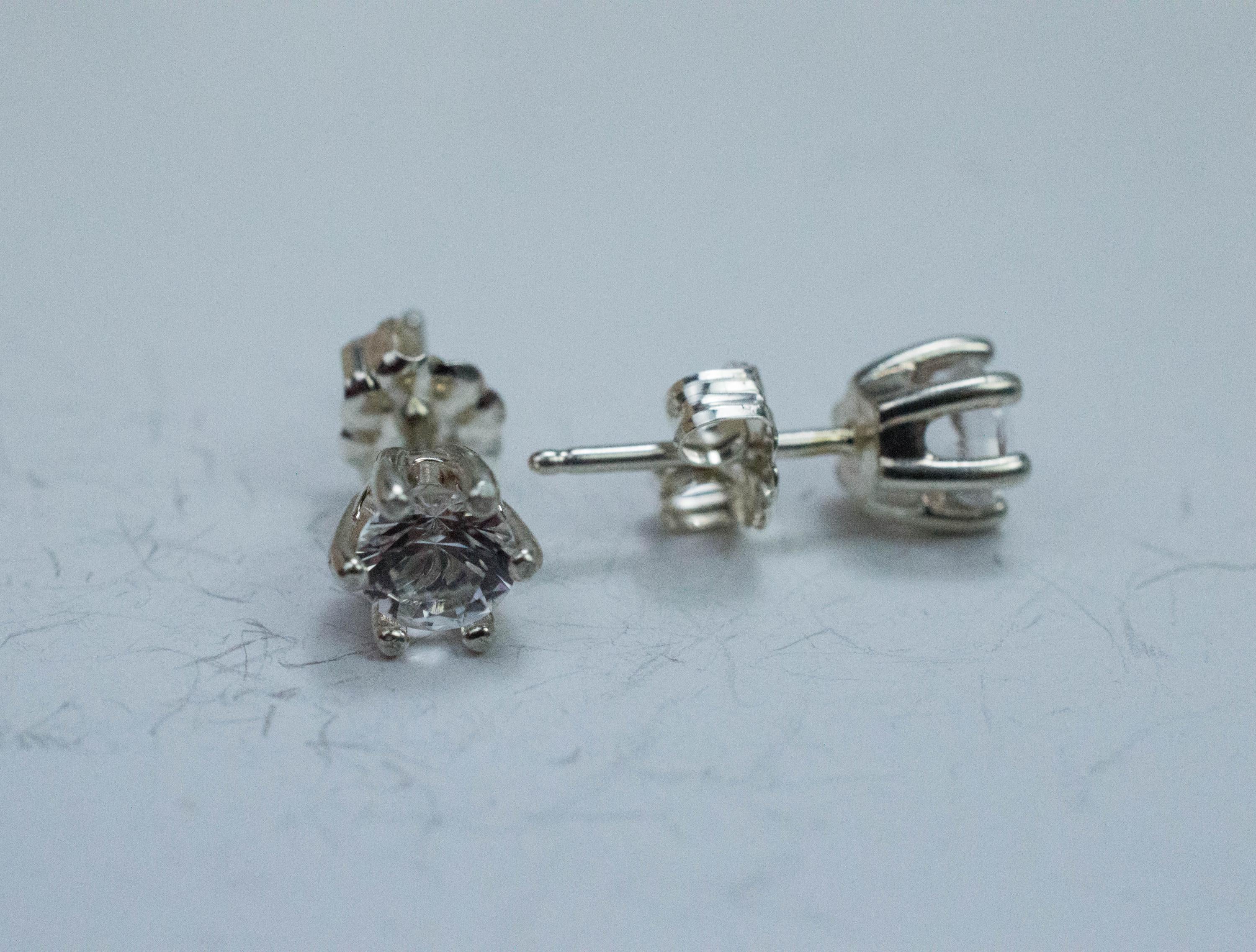 Phenakite Earrings; Natural Untreated Phenakite; 0.840cts - Mark Oliver Gems