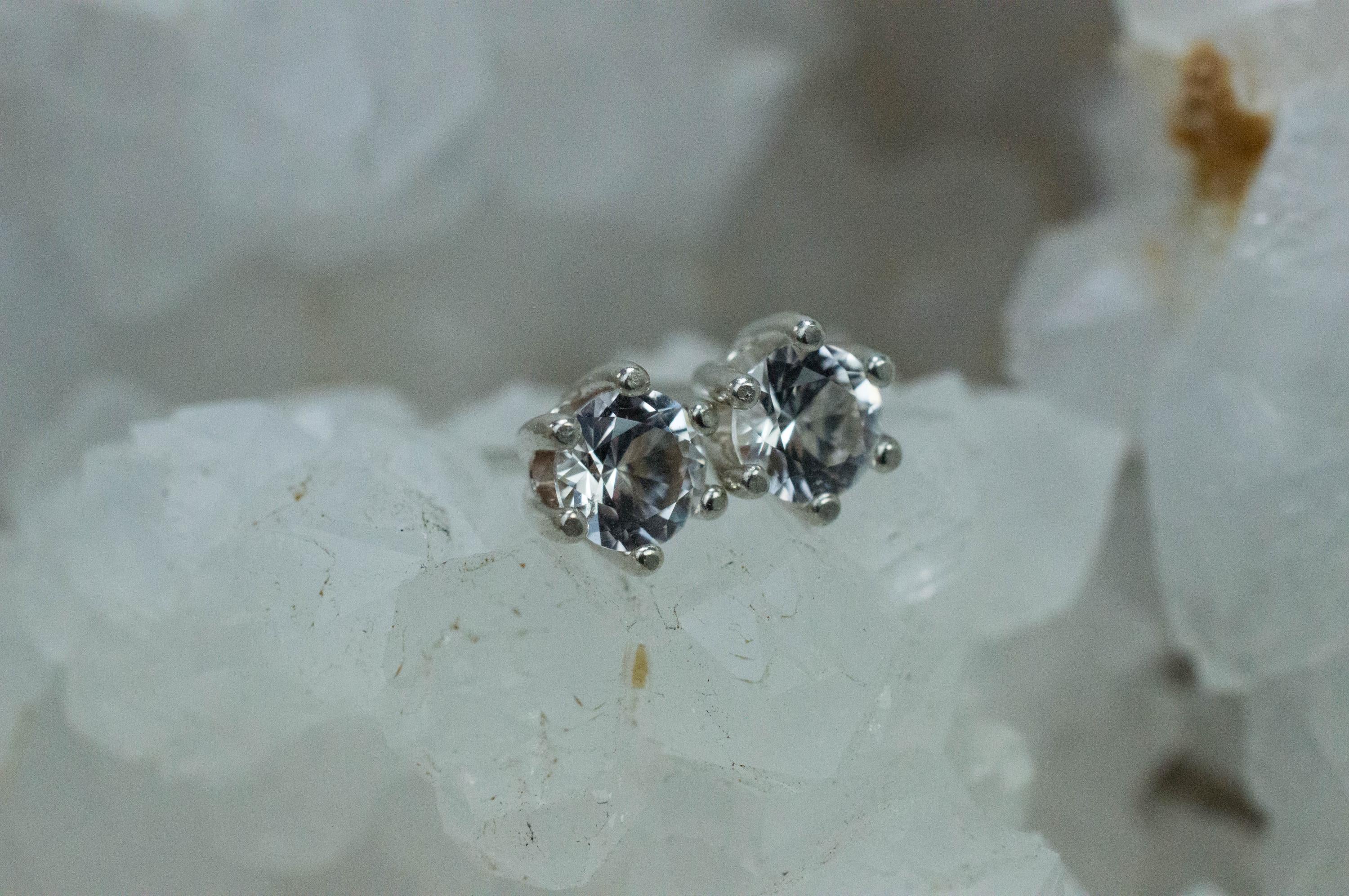Phenakite Earrings; Natural Untreated Phenakite; 0.840cts - Mark Oliver Gems