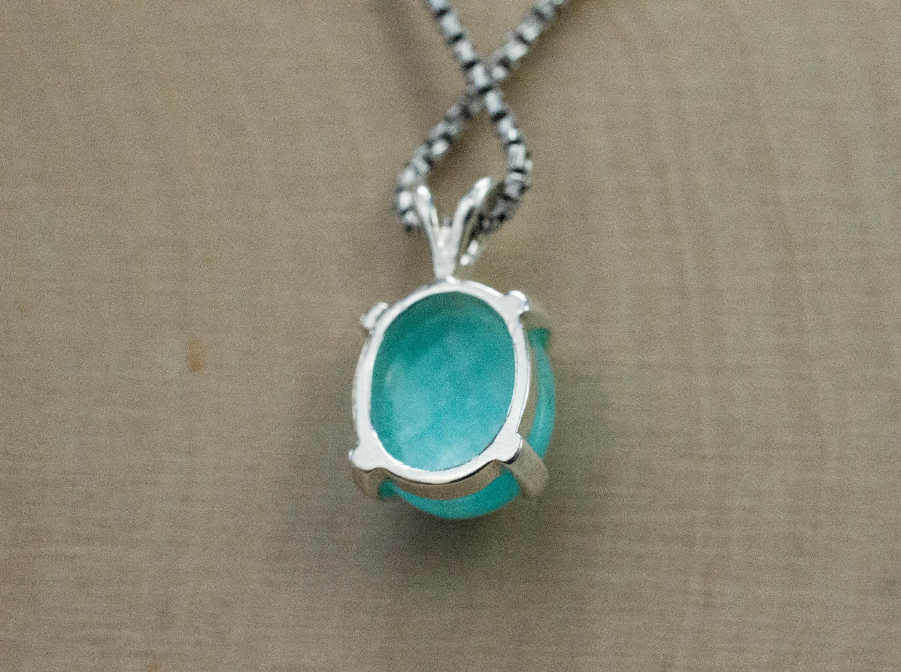 Amazonite Pendant; Natural Untreated Peru Amazonite; 3.445cts - Mark Oliver Gems