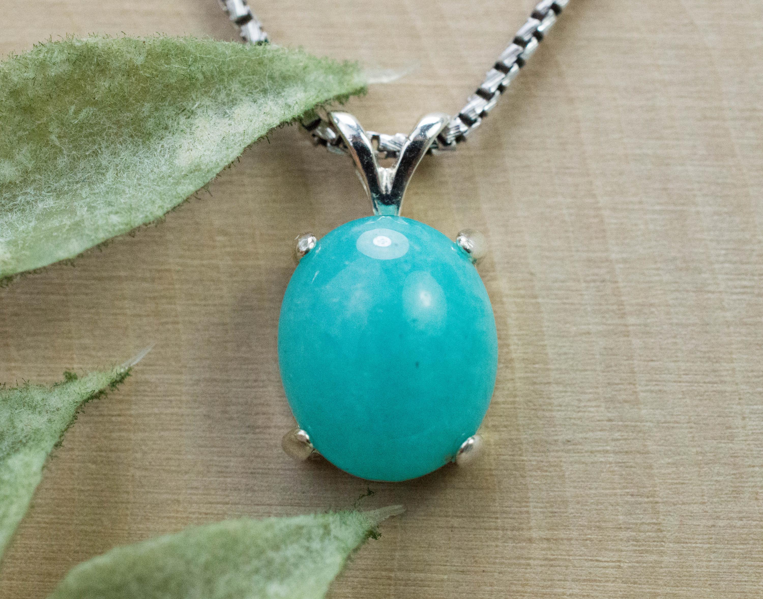 Amazonite Pendant; Natural Untreated Peru Amazonite; 4.595cts - Mark Oliver Gems