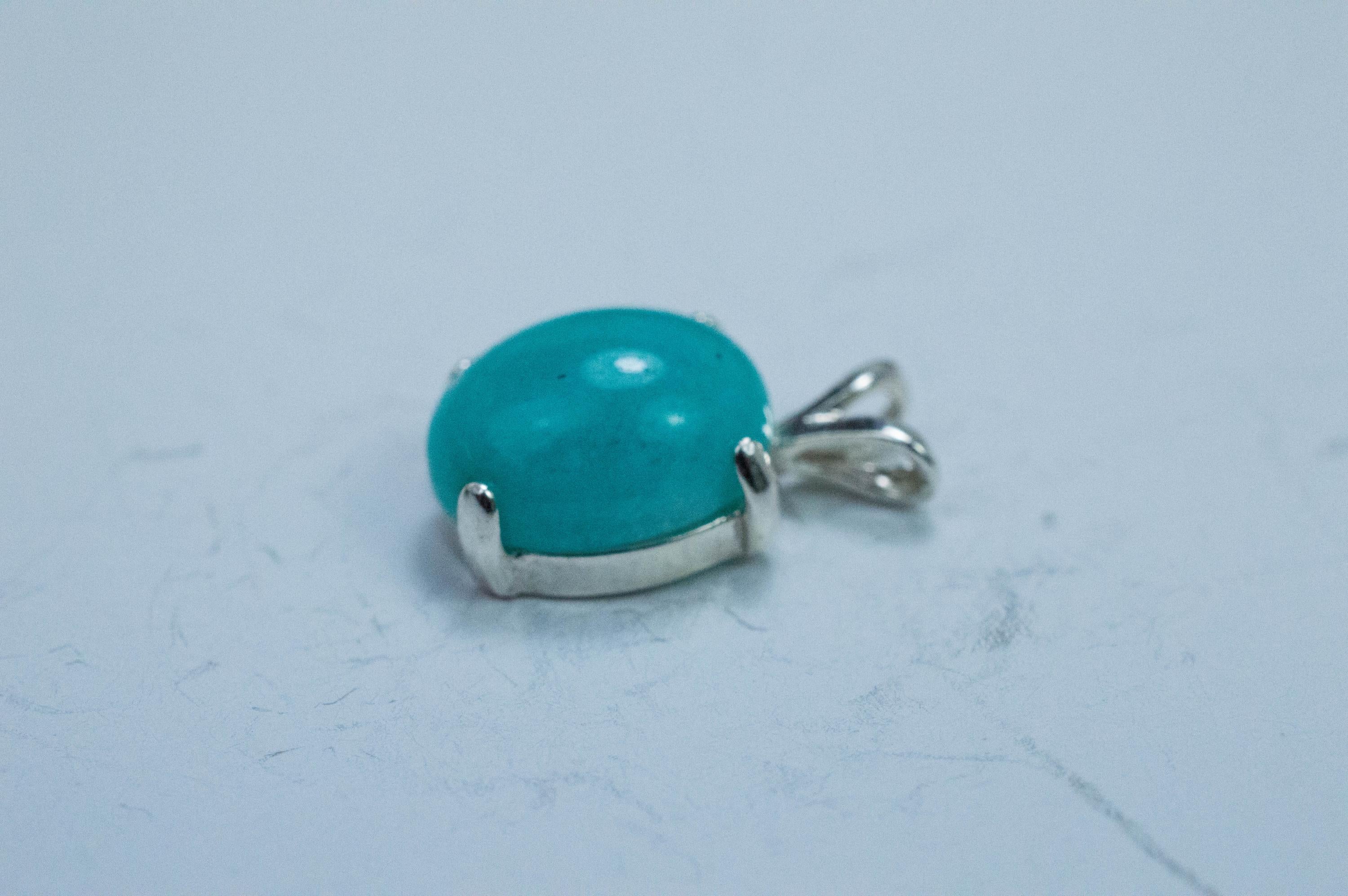 Amazonite Pendant; Natural Untreated Peru Amazonite; 4.595cts - Mark Oliver Gems