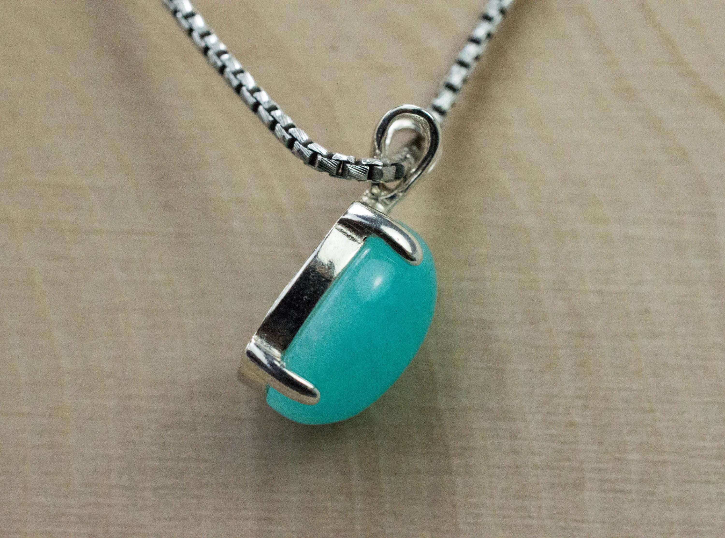 Amazonite Pendant; Natural Untreated Peru Amazonite; 4.690cts - Mark Oliver Gems