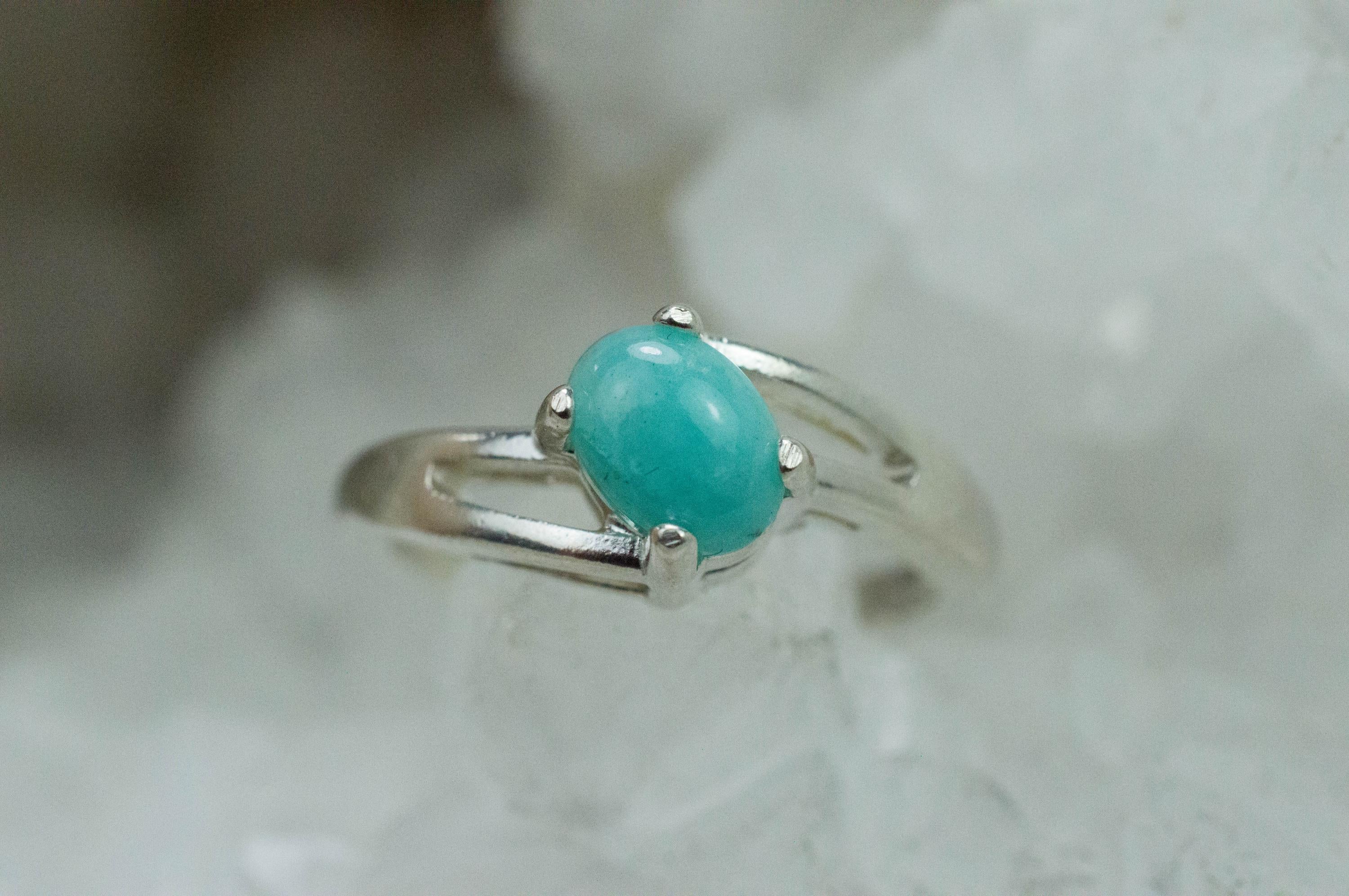 Amazonite Pendant; Natural Untreated Peru Amazonite; 0.785cts - Mark Oliver Gems