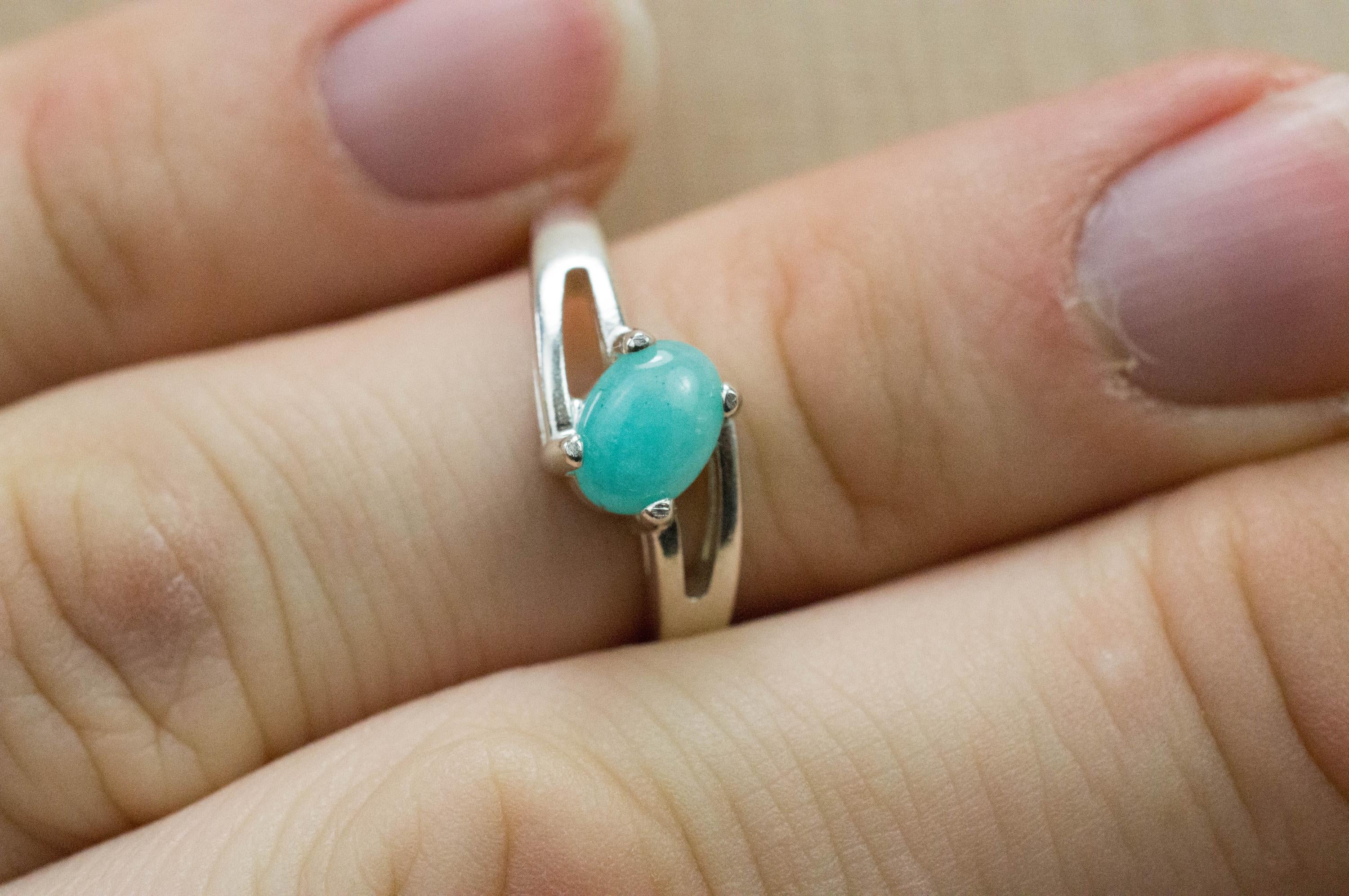 Amazonite Pendant; Natural Untreated Peru Amazonite; 0.785cts - Mark Oliver Gems