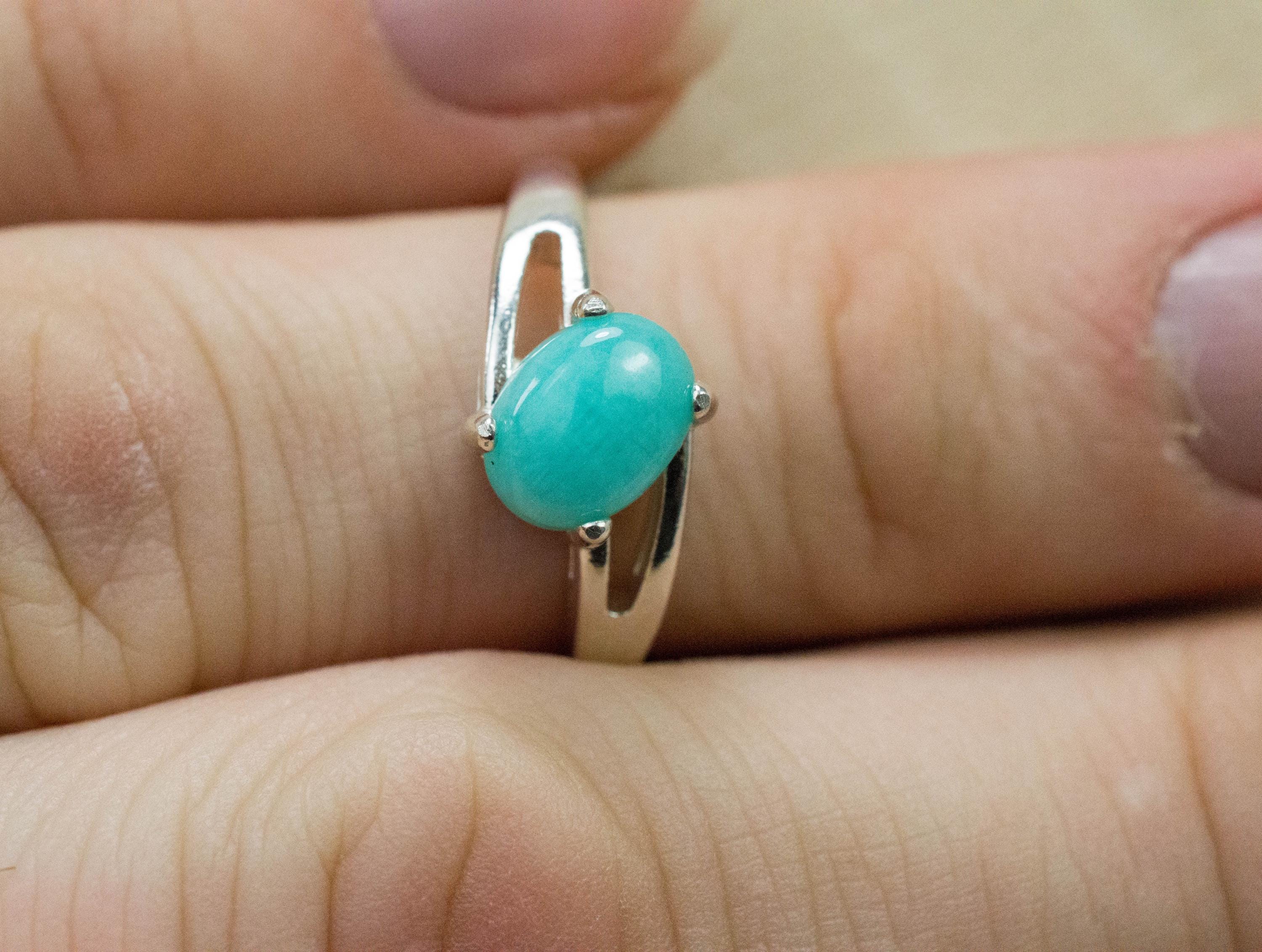 Amazonite Pendant; Natural Untreated Peru Amazonite; 1.280cts - Mark Oliver Gems