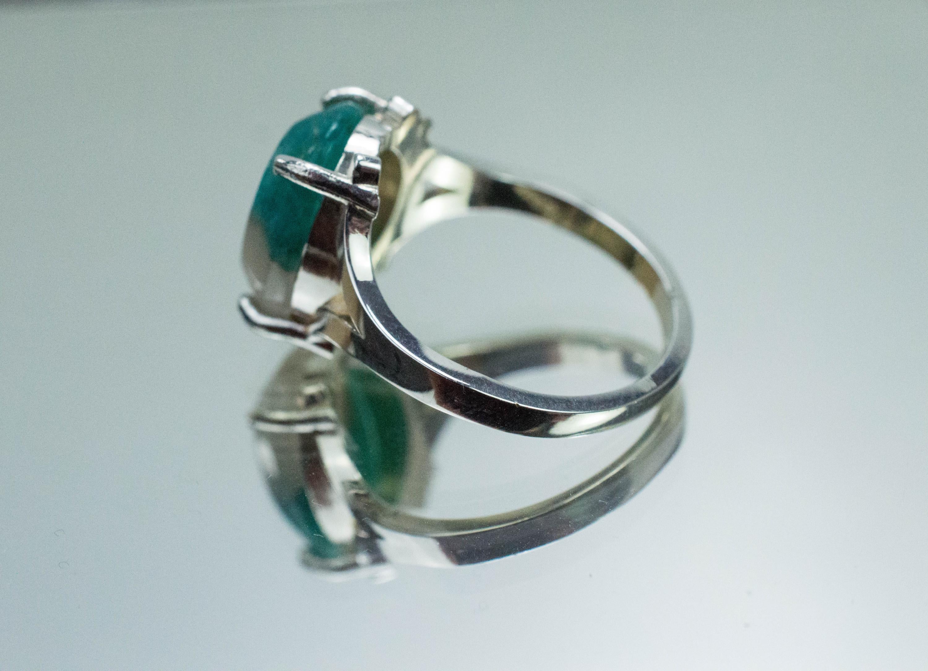 Amazonite Pendant; Natural Untreated Brazil Amazonite in Quartz; 3.575cts - Mark Oliver Gems