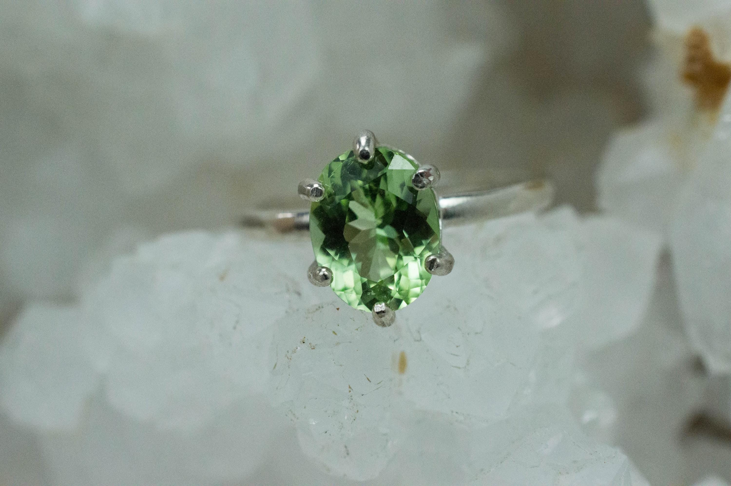 Peridot Ring, Natural Untreated Arizona Peridot; 2.020cts - Mark Oliver Gems