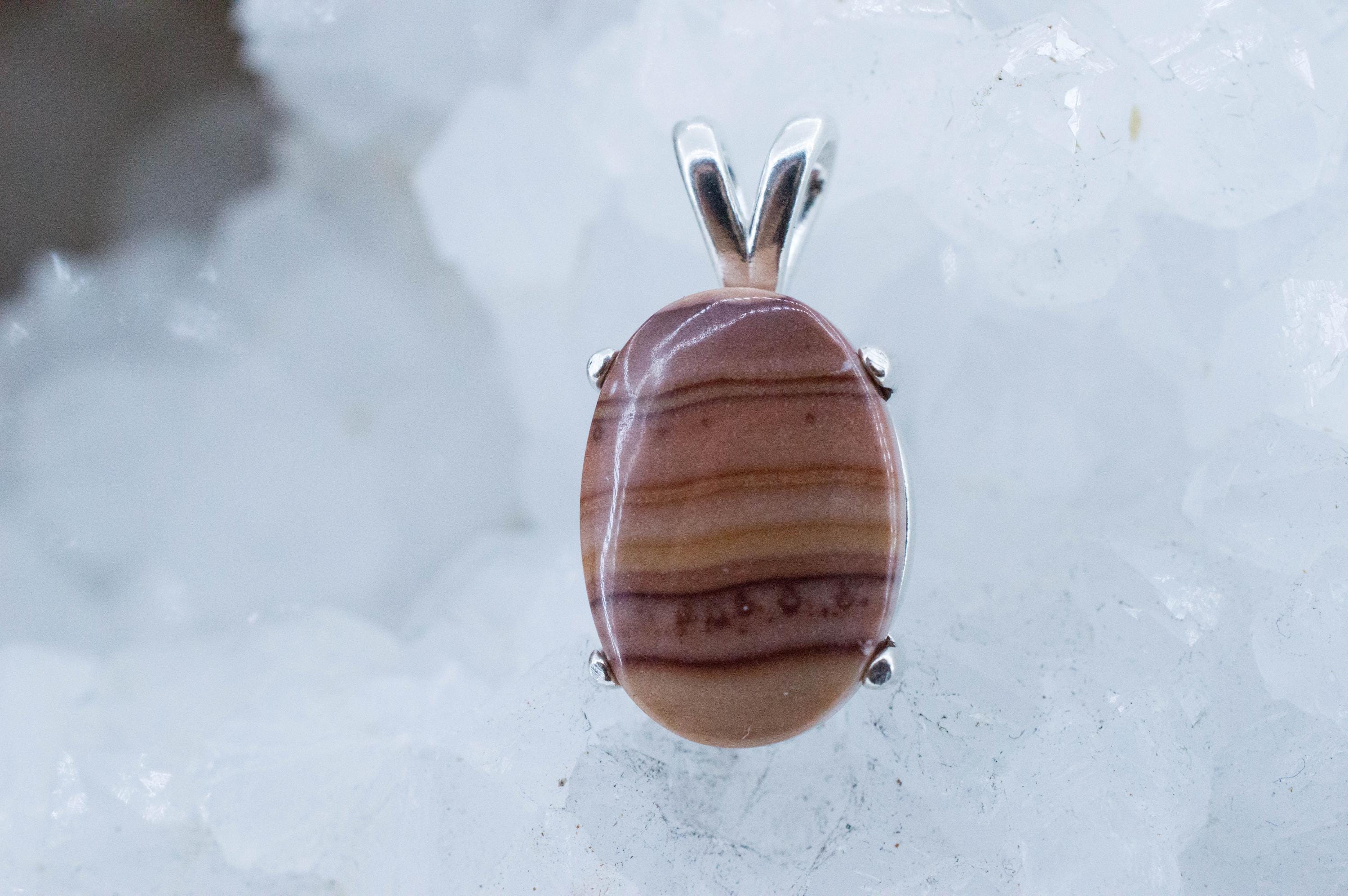 Dolomite Pendant; Natural Untreated Mexico Rolling Hills Dolomite; 7.145cts - Mark Oliver Gems