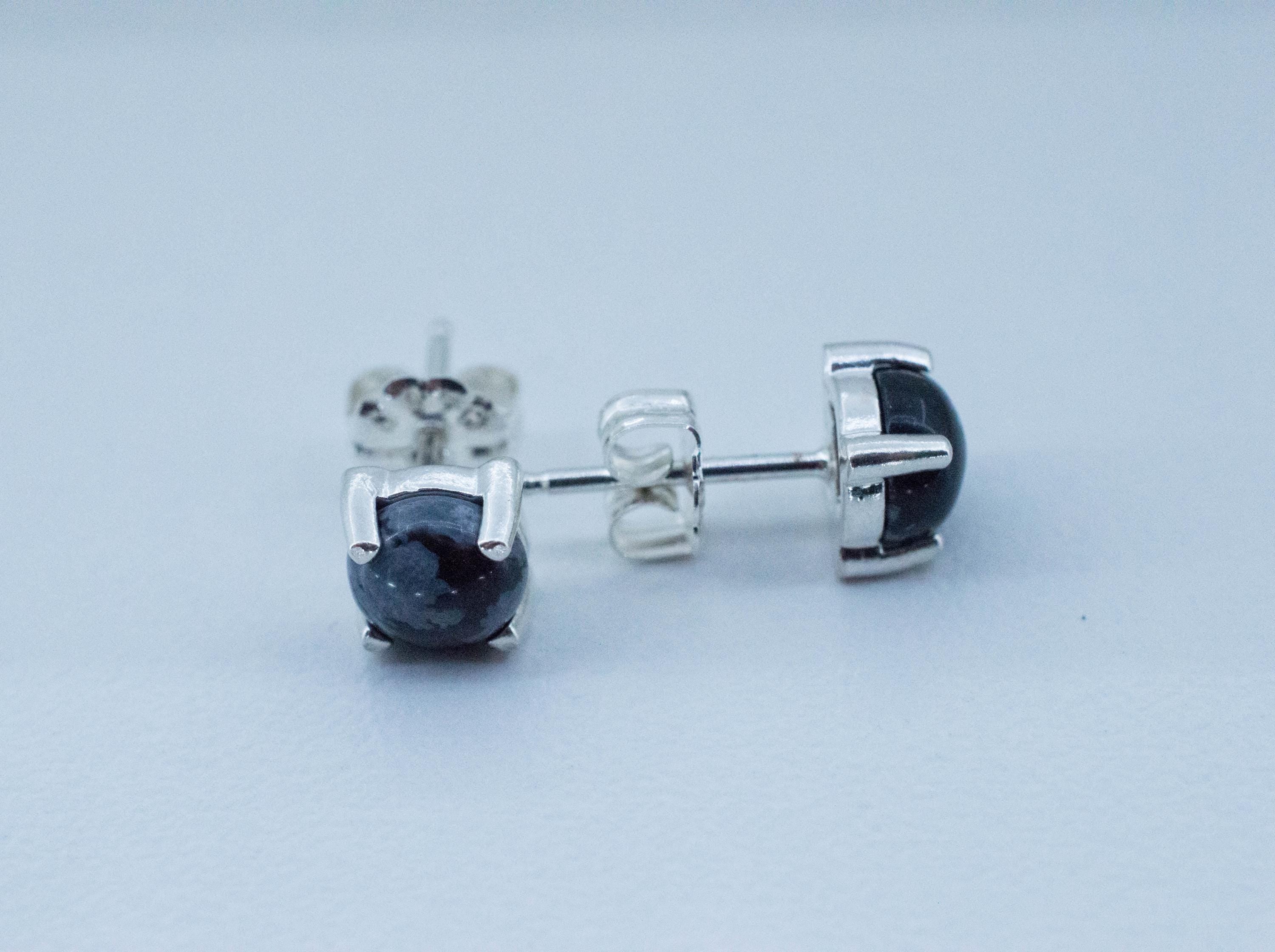 Snowflake Obsidian Earrings; Genuine Untreated Utah Obsidian; 1.480cts - Mark Oliver Gems