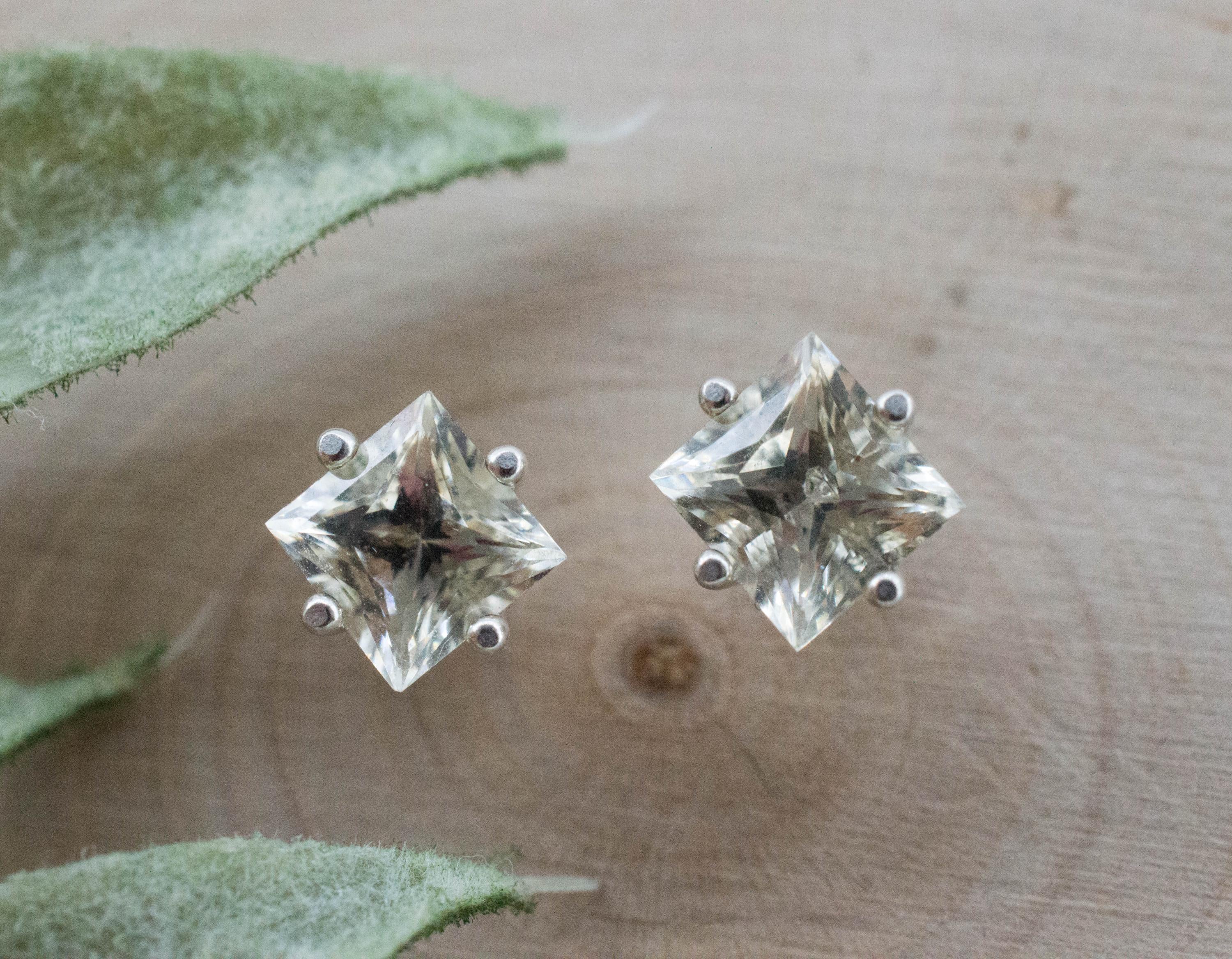 Oregon Sunstone Earrings; Natural Untreated USA Yellow Sunstone; 1.600cts - Mark Oliver Gems