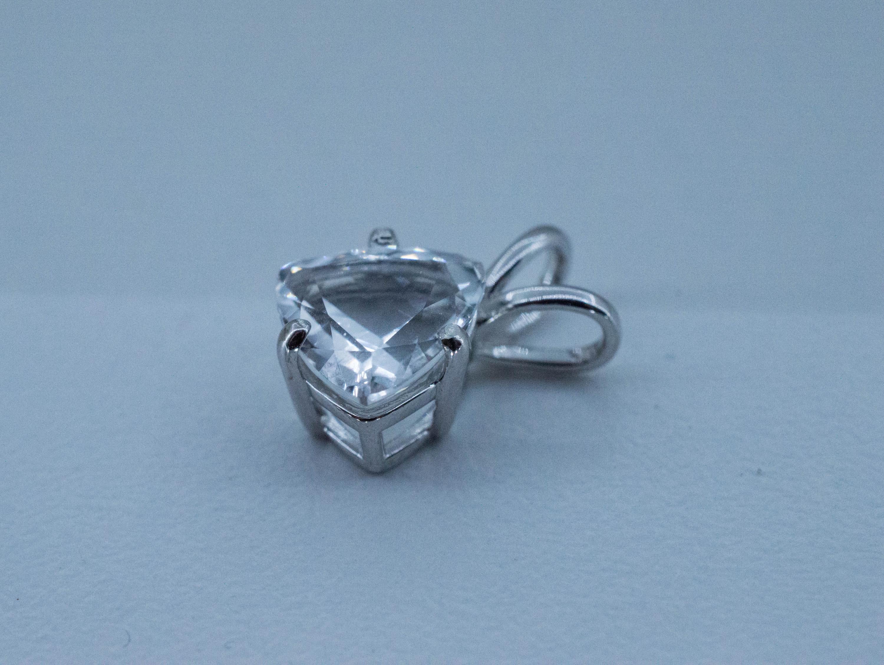 Topaz Pendant; Natural Untreated Colombia Topaz; 3.380cts - Mark Oliver Gems