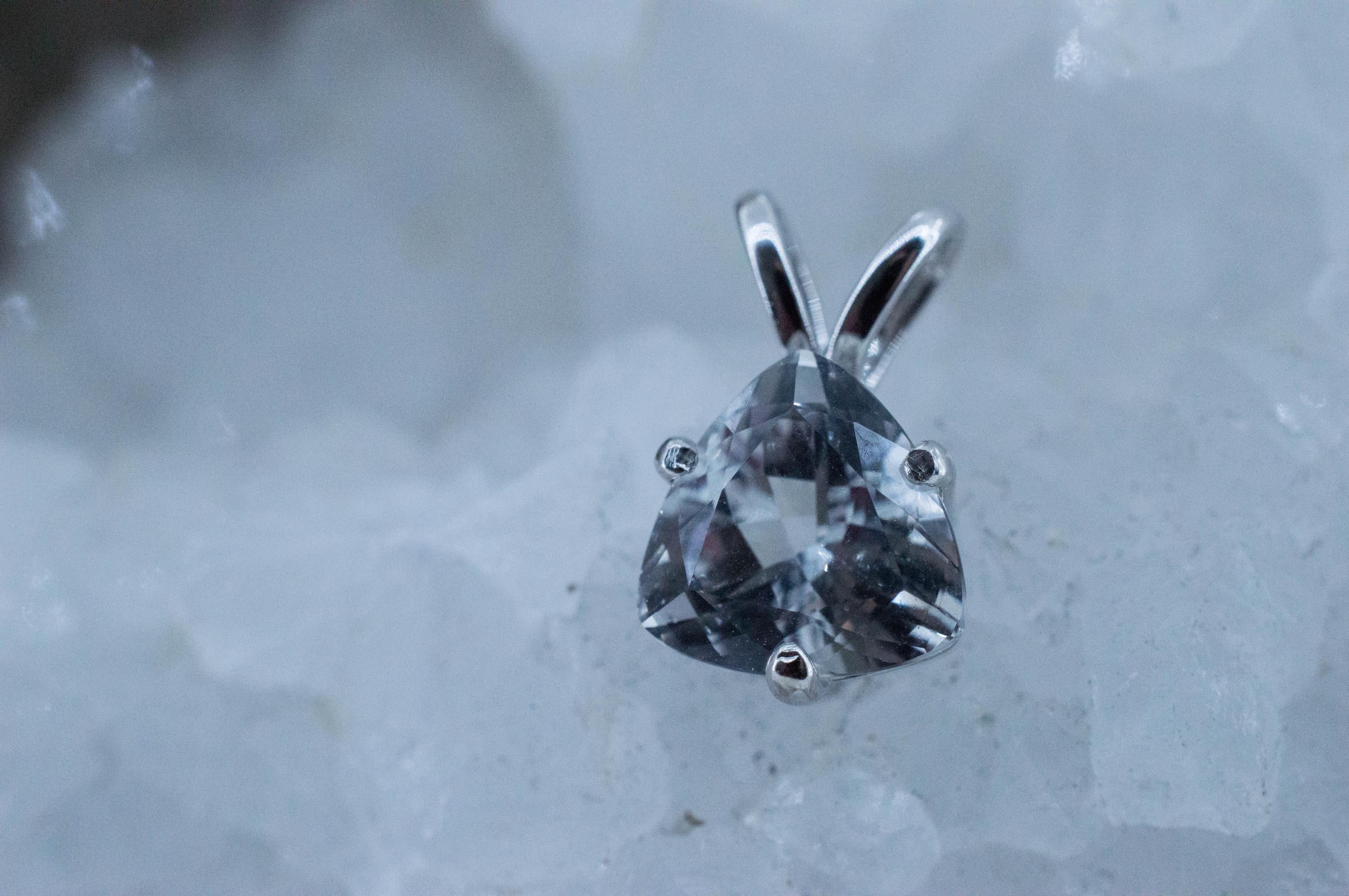 Topaz Pendant; Natural Untreated Colombia Topaz; 3.380cts - Mark Oliver Gems