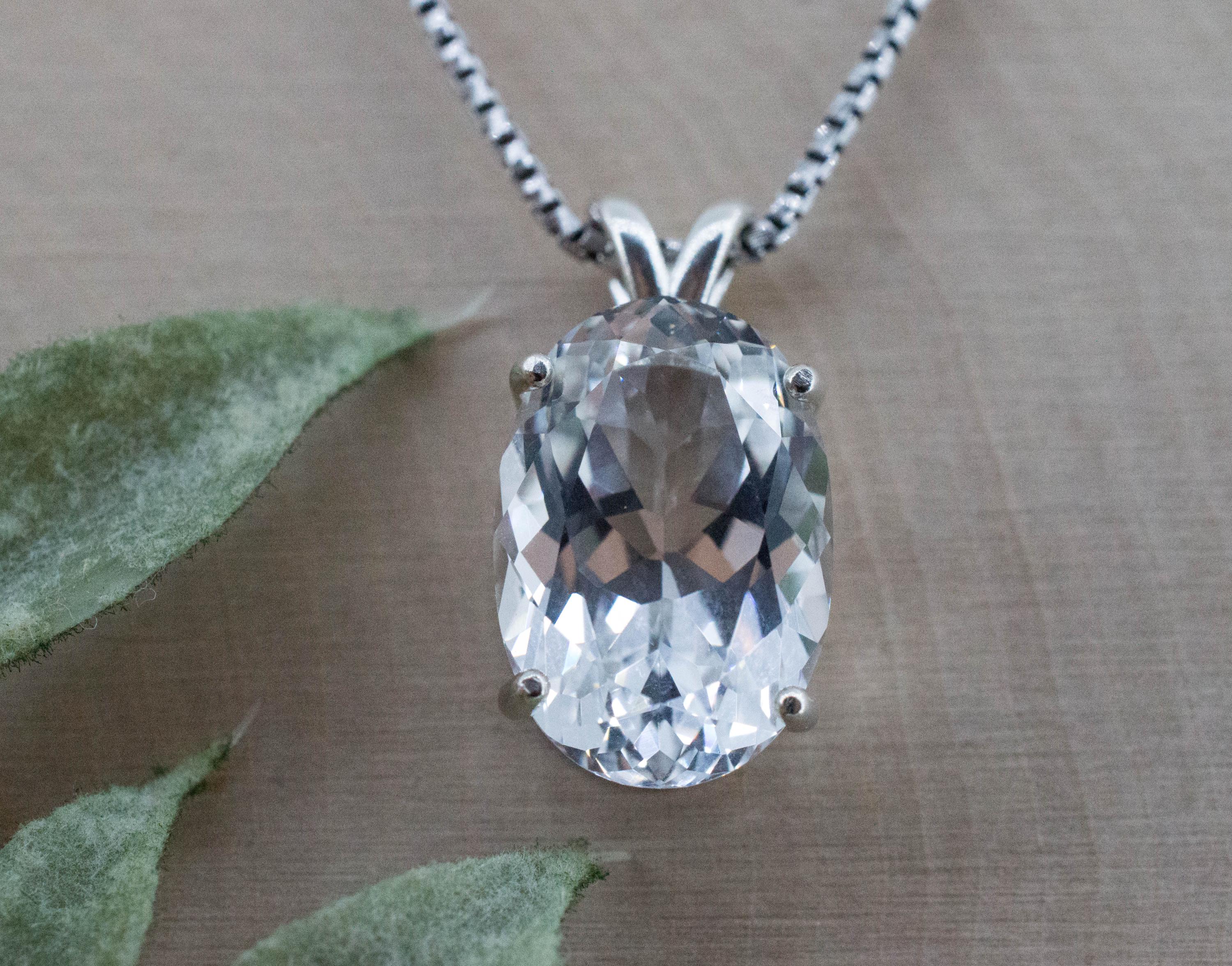 Topaz Pendant; Natural Untreated Colombia Topaz; 12.245cts - Mark Oliver Gems