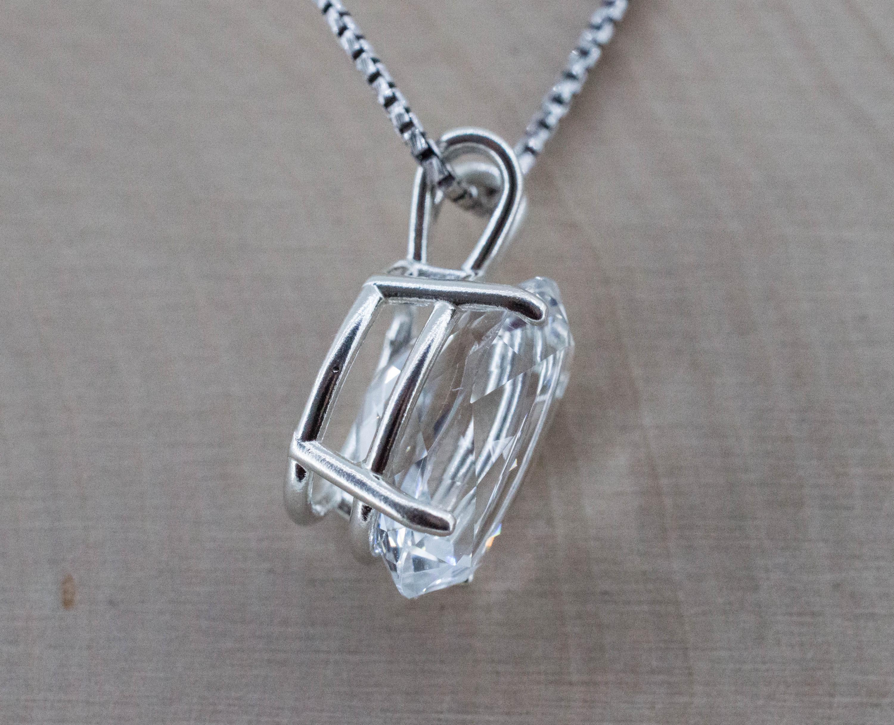 Topaz Pendant; Natural Untreated Colombia Topaz; 12.245cts - Mark Oliver Gems