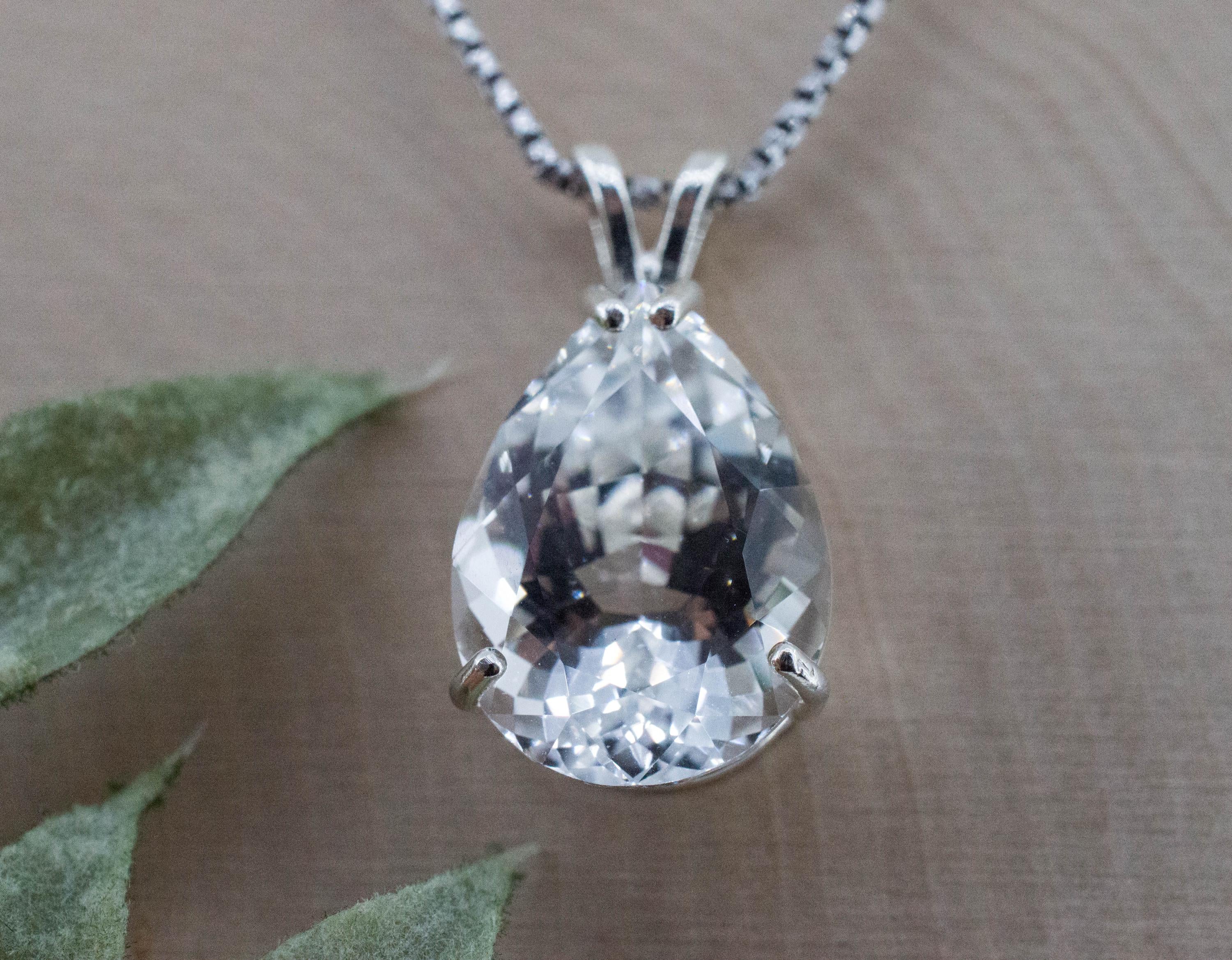 Topaz Pendant; Natural Untreated Colombia Topaz; 16.350cts - Mark Oliver Gems