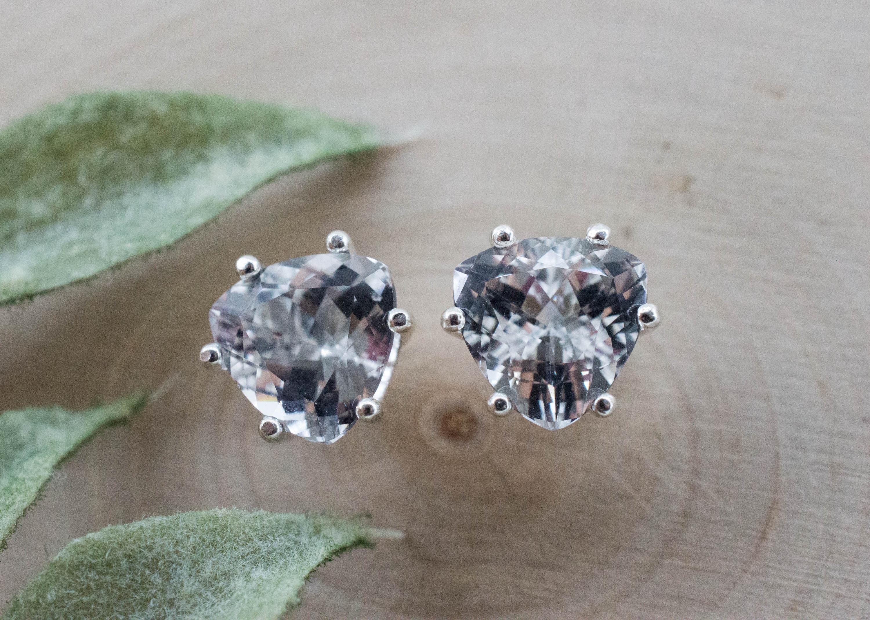 Topaz Earrings; Natural Untreated Colombia Topaz; 5.105cts - Mark Oliver Gems