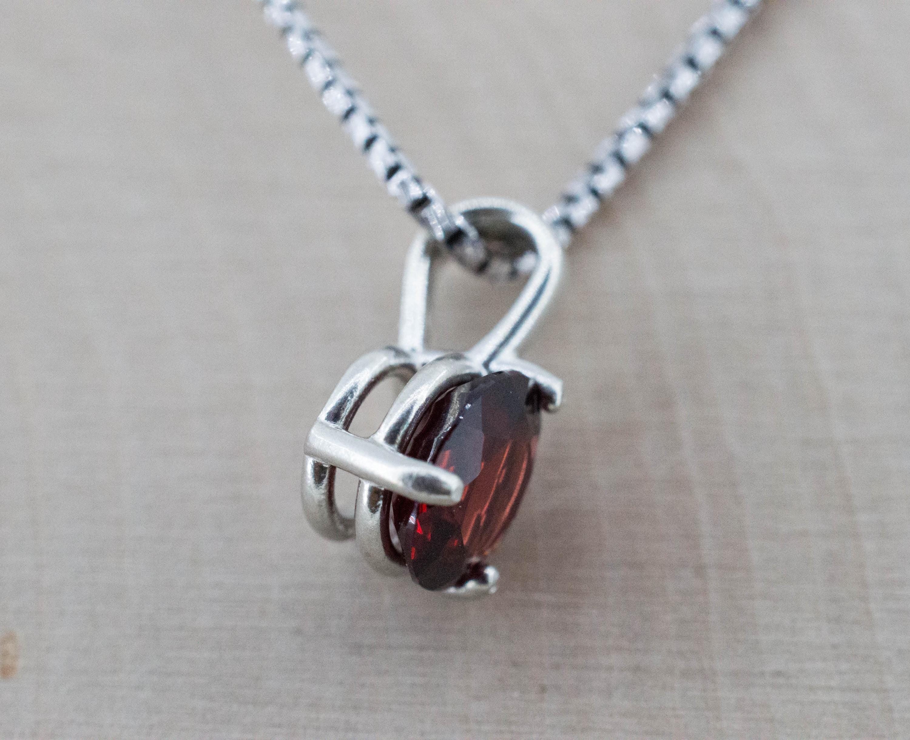 Pyrope Garnet Pendant; Natural Untreated Madagascar Garnet; 2.230cts - Mark Oliver Gems