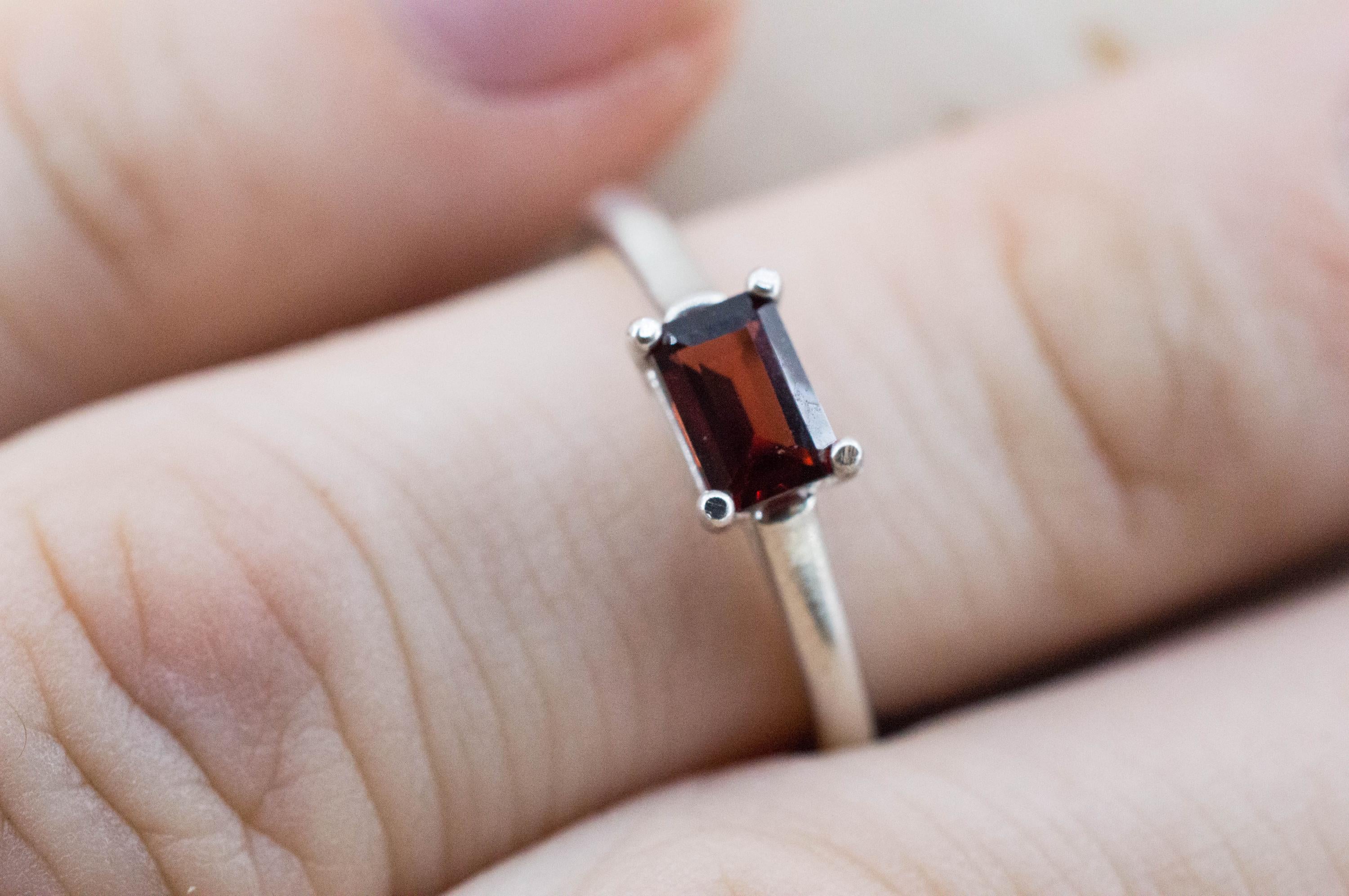 Pyrope Garnet Ring; Natural Untreated Madagascar Garnet; 0.700cts - Mark Oliver Gems