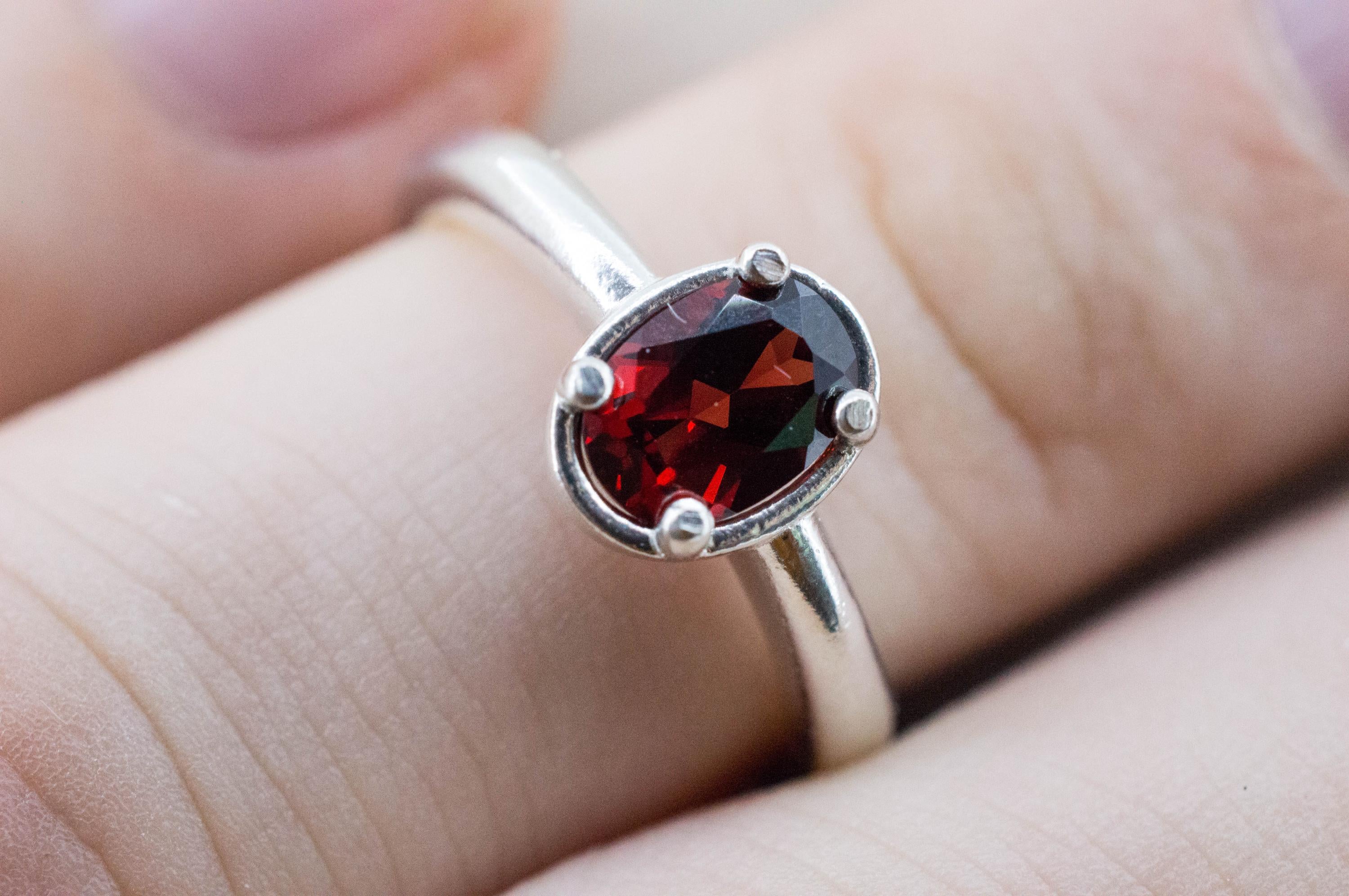 Pyrope Garnet Ring; Natural Untreated Madagascar Garnet; 1.010cts - Mark Oliver Gems