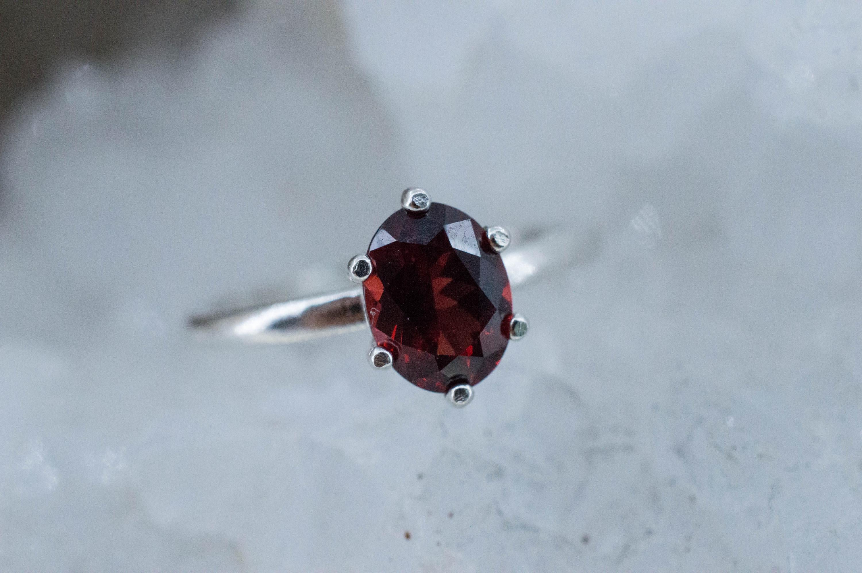 Pyrope Garnet Ring; Natural Untreated Madagascar Garnet; 1.500cts - Mark Oliver Gems