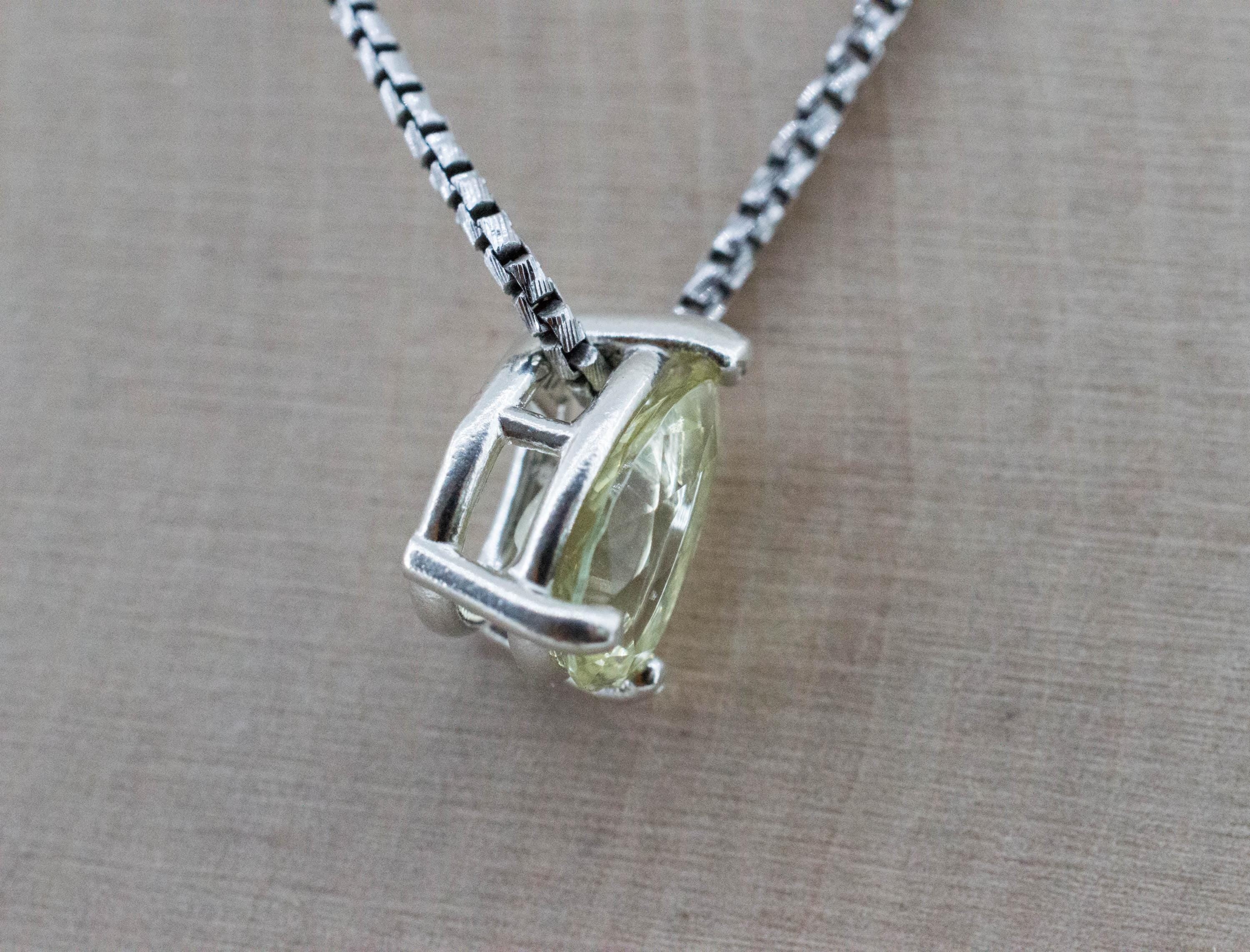 Heliodor Pendant, Natural Untreated Ukraine Golden Beryl; 1.300cts - Mark Oliver Gems