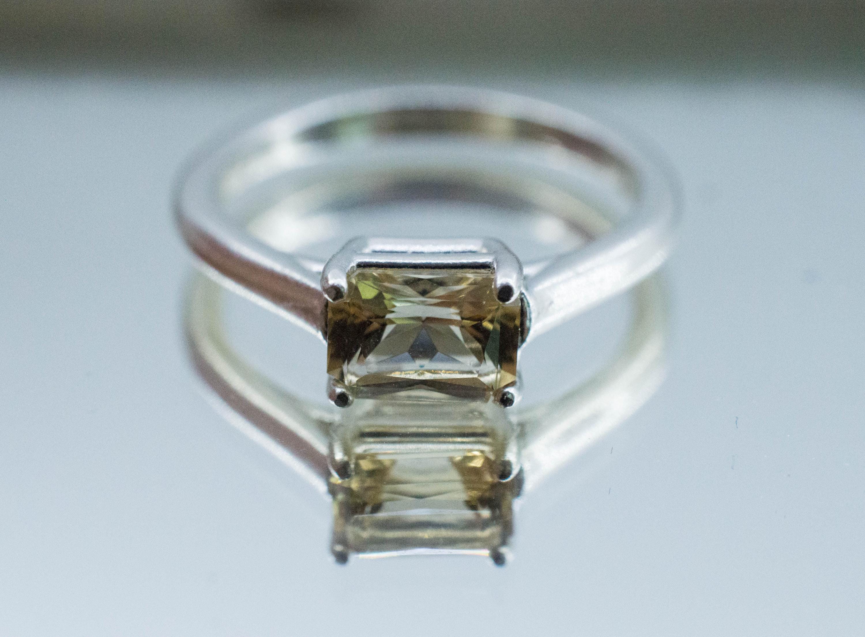 Heliodor Ring, Natural Untreated Brazil Golden Beryl; 0.875cts - Mark Oliver Gems