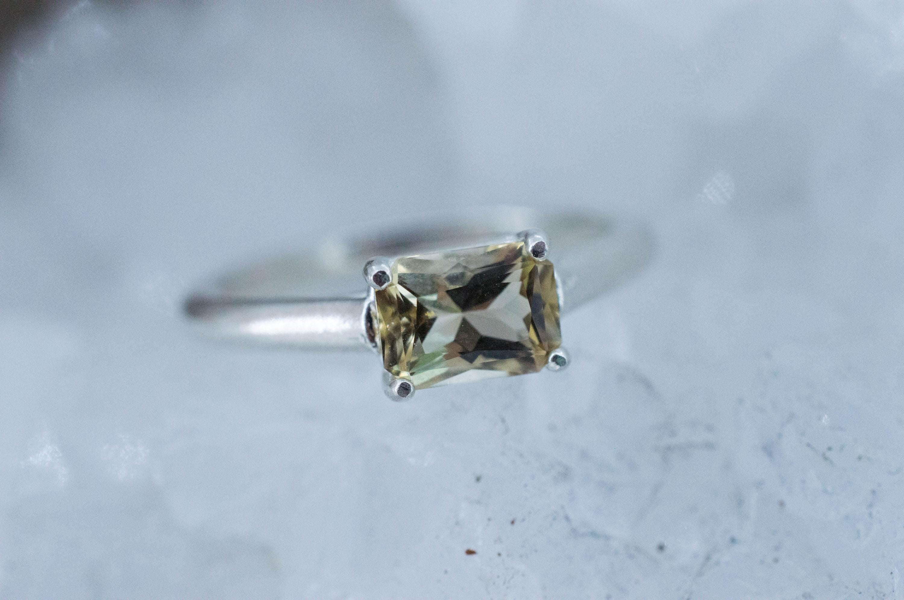 Heliodor Ring, Natural Untreated Brazil Golden Beryl; 0.875cts - Mark Oliver Gems