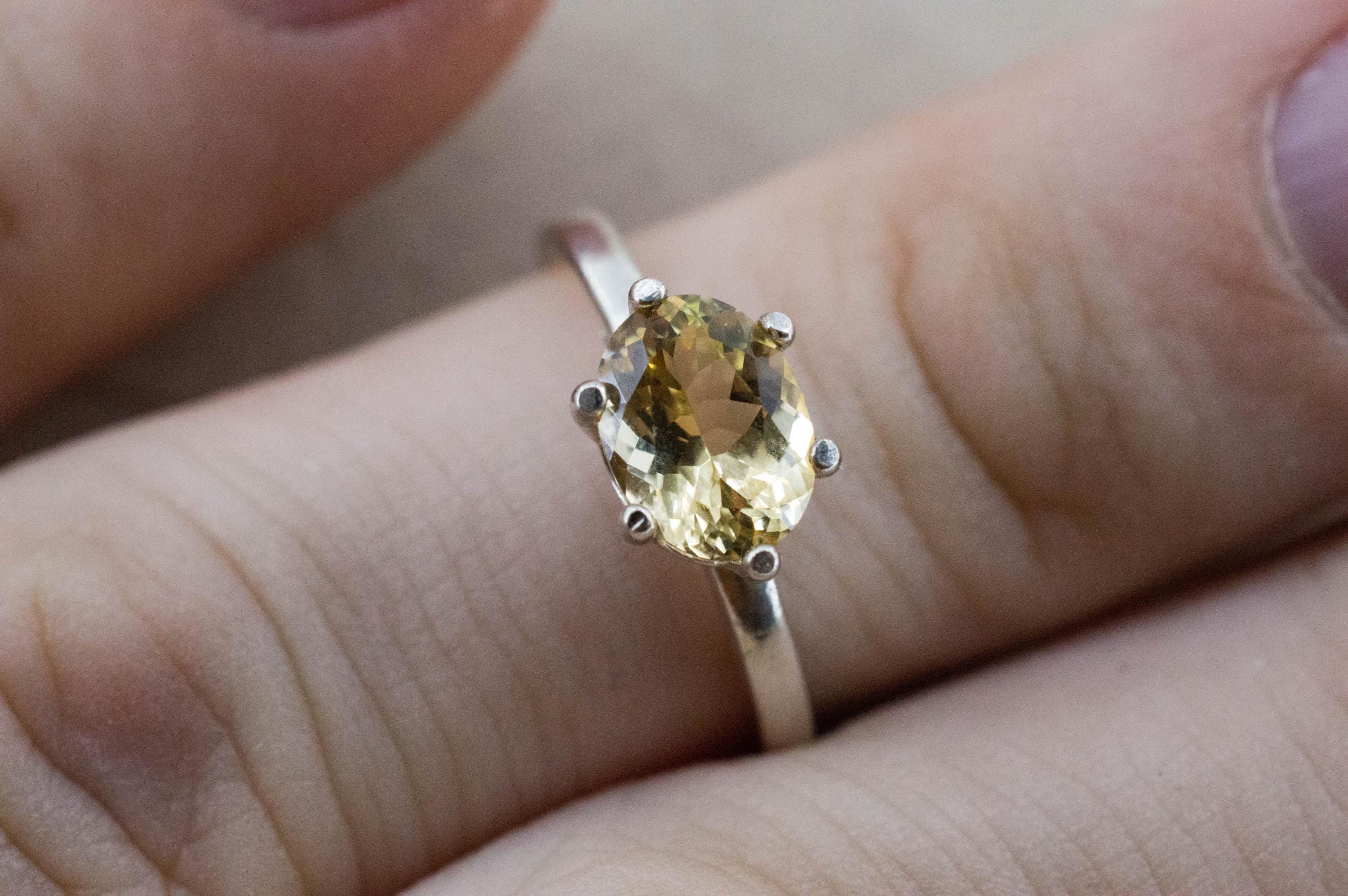 Heliodor Ring, Natural Untreated Brazil Golden Beryl; 1.120cts - Mark Oliver Gems