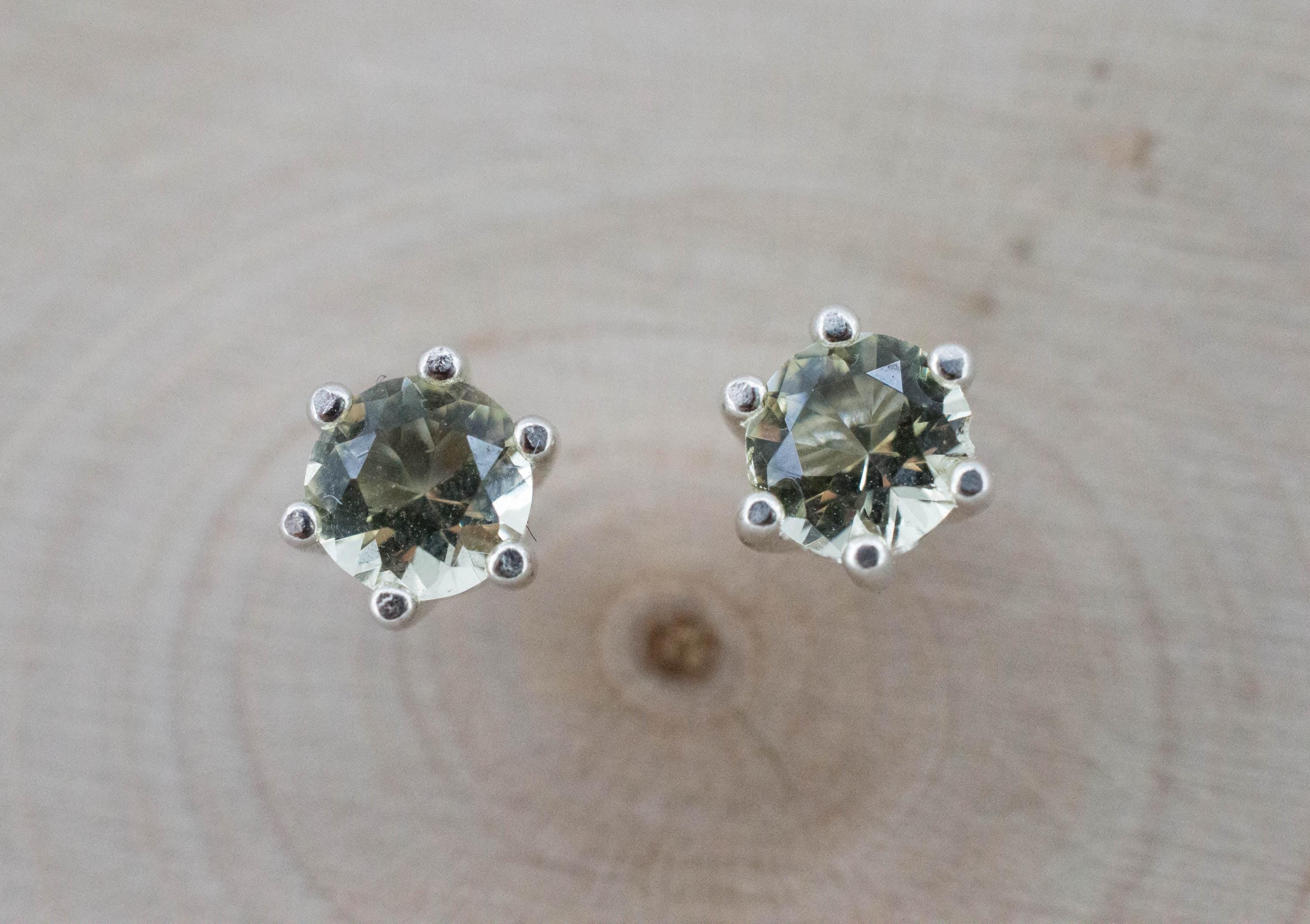 Heliodor Earrings, Natural Untreated Ukraine Golden Beryl; 0.750cts - Mark Oliver Gems