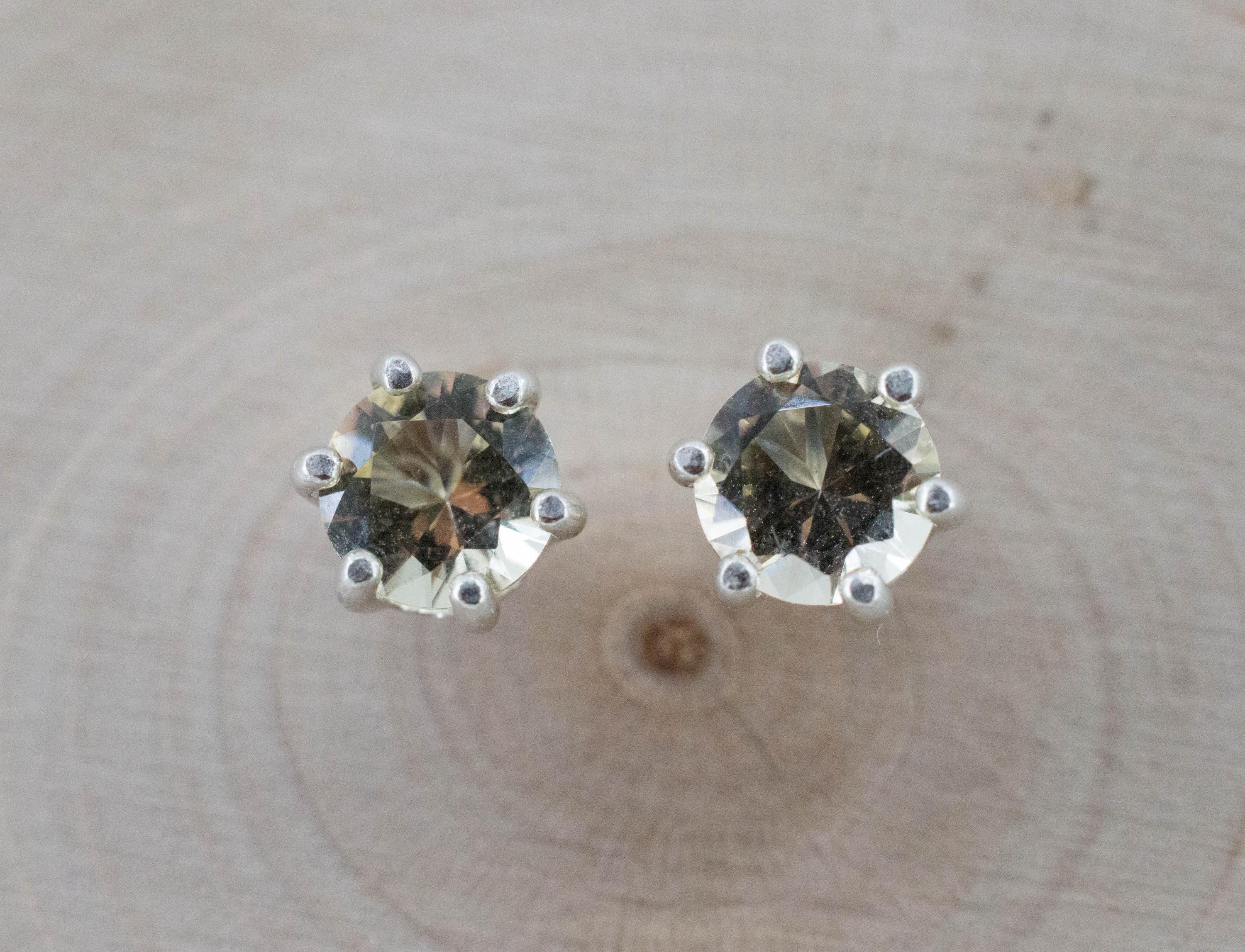 Heliodor Earrings, Natural Untreated Brazil Golden Beryl; 1.260cts - Mark Oliver Gems