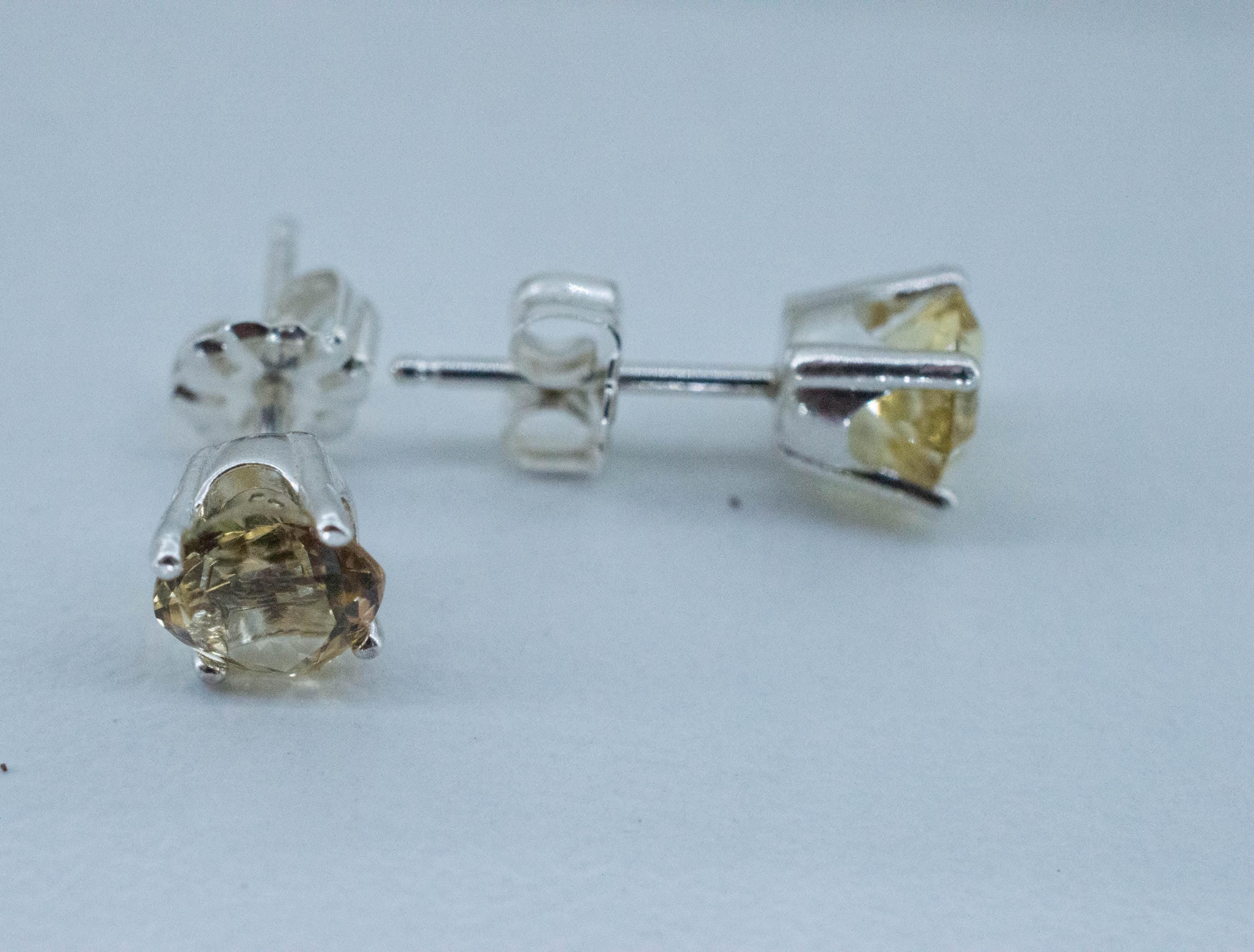 Heliodor Earrings, Natural Untreated Brazil Golden Beryl; 1.465cts - Mark Oliver Gems
