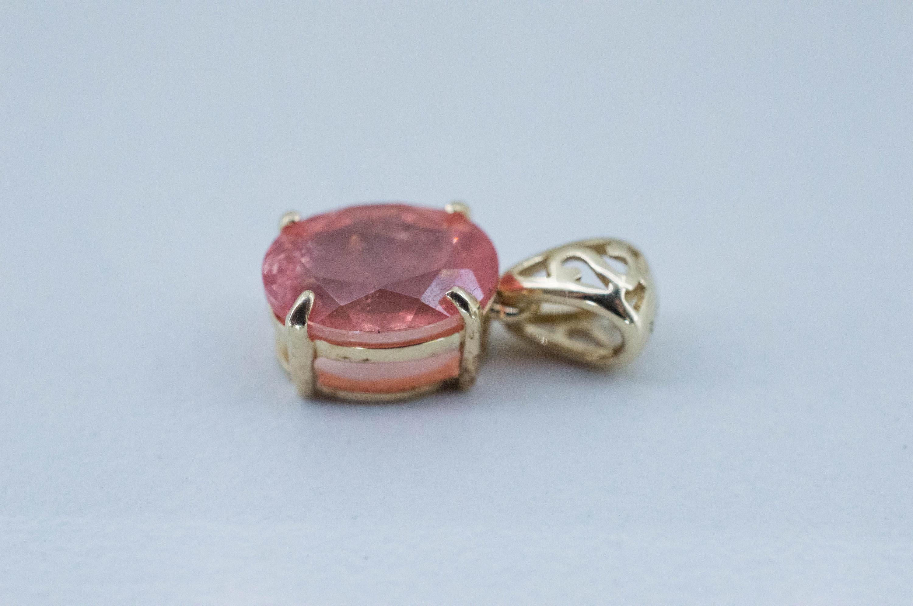 Rhodochrosite Pendant; Natural Untreated USA Sweet Home Rhodochrosite; 1.520cts - Mark Oliver Gems