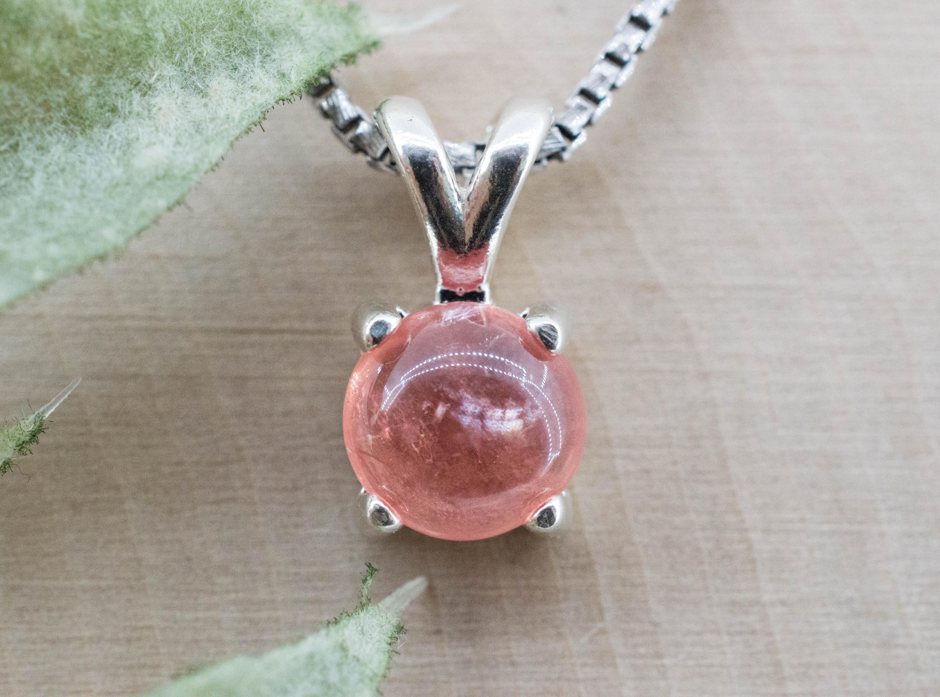 Rhodochrosite Pendant; Natural Untreated USA Sweet Home Rhodochrosite; 2.230cts - Mark Oliver Gems