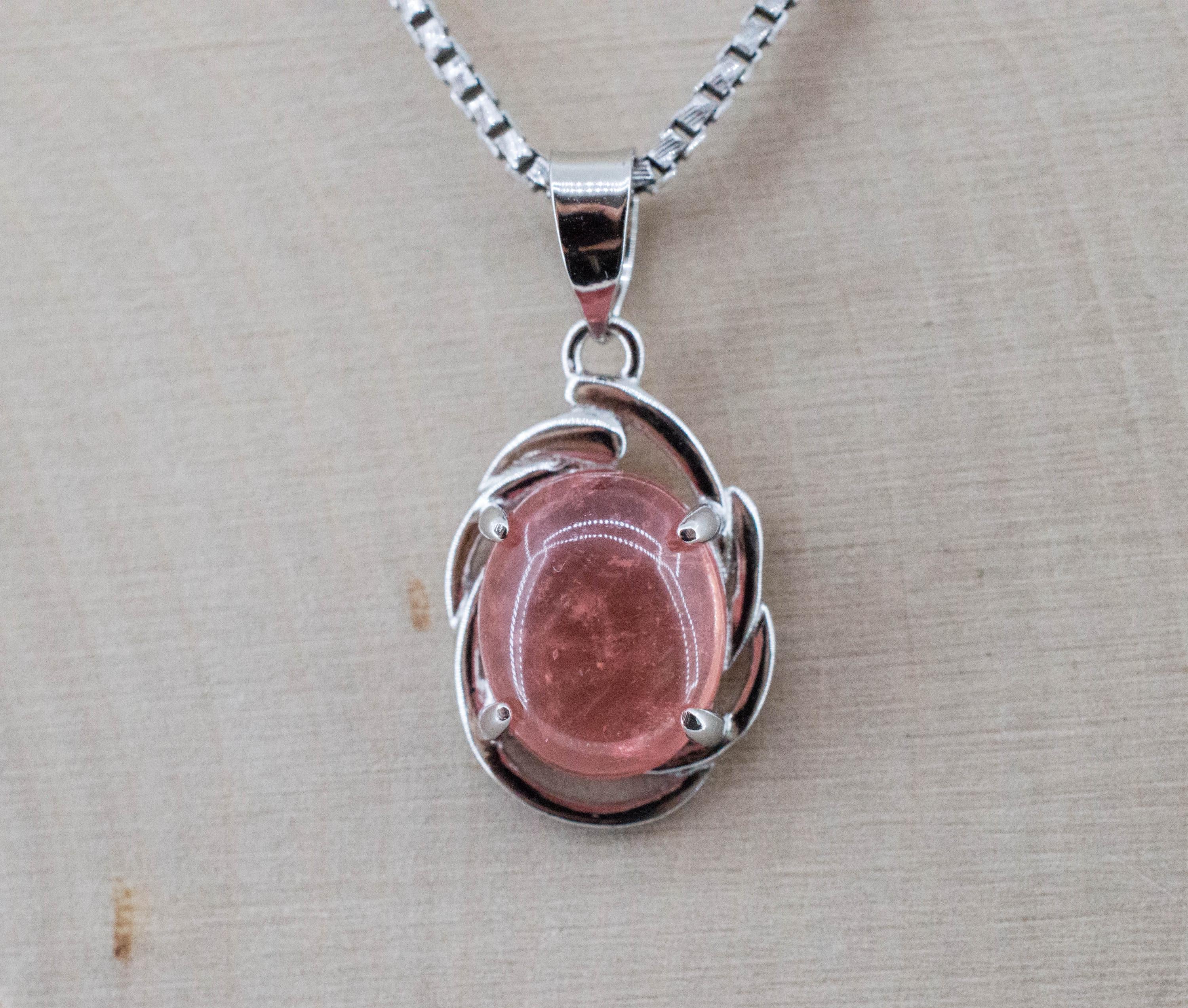 Rhodochrosite Pendant; Natural Untreated USA Sweet Home Rhodochrosite; 3.050cts - Mark Oliver Gems