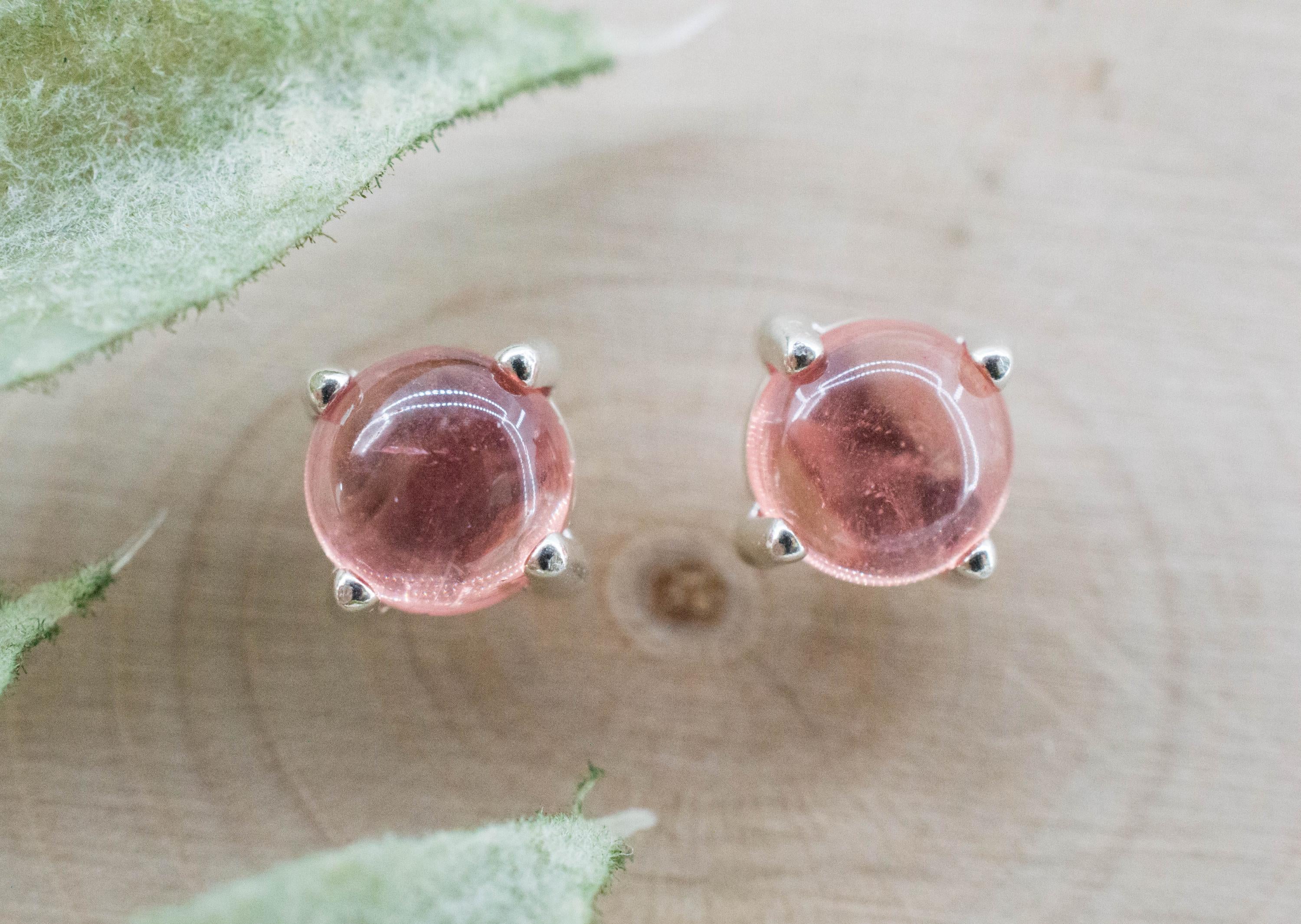 Rhodochrosite Earrings; Natural Untreated USA Sweet Home Rhodochrosite; 2.315cts - Mark Oliver Gems