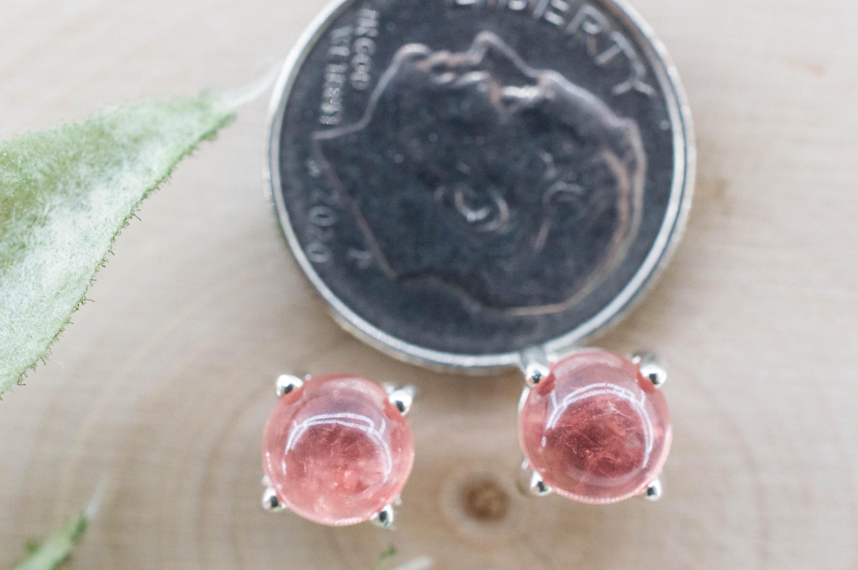 Rhodochrosite Earrings; Natural Untreated USA Sweet Home Rhodochrosite; 2.655cts - Mark Oliver Gems