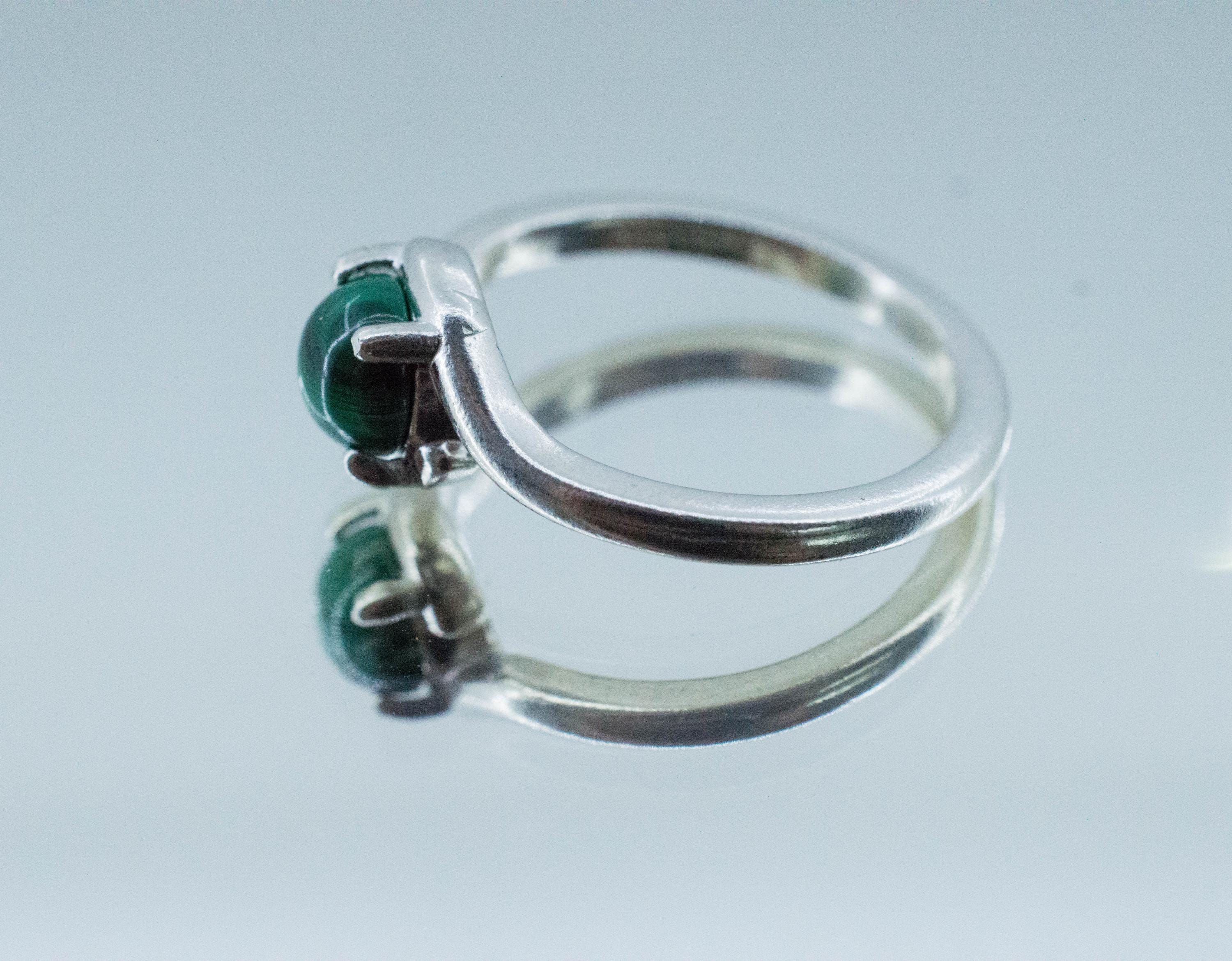 Malachite Ring; Natural Untreated Congo Malachite; 1.265cts - Mark Oliver Gems
