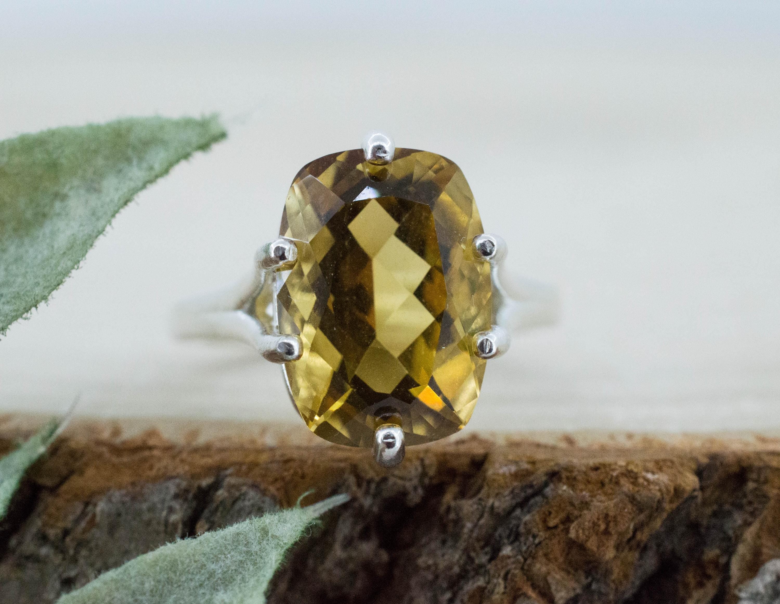 Citrine Ring; Natural Untreated Congo Citrine; 6.085cts - Mark Oliver Gems