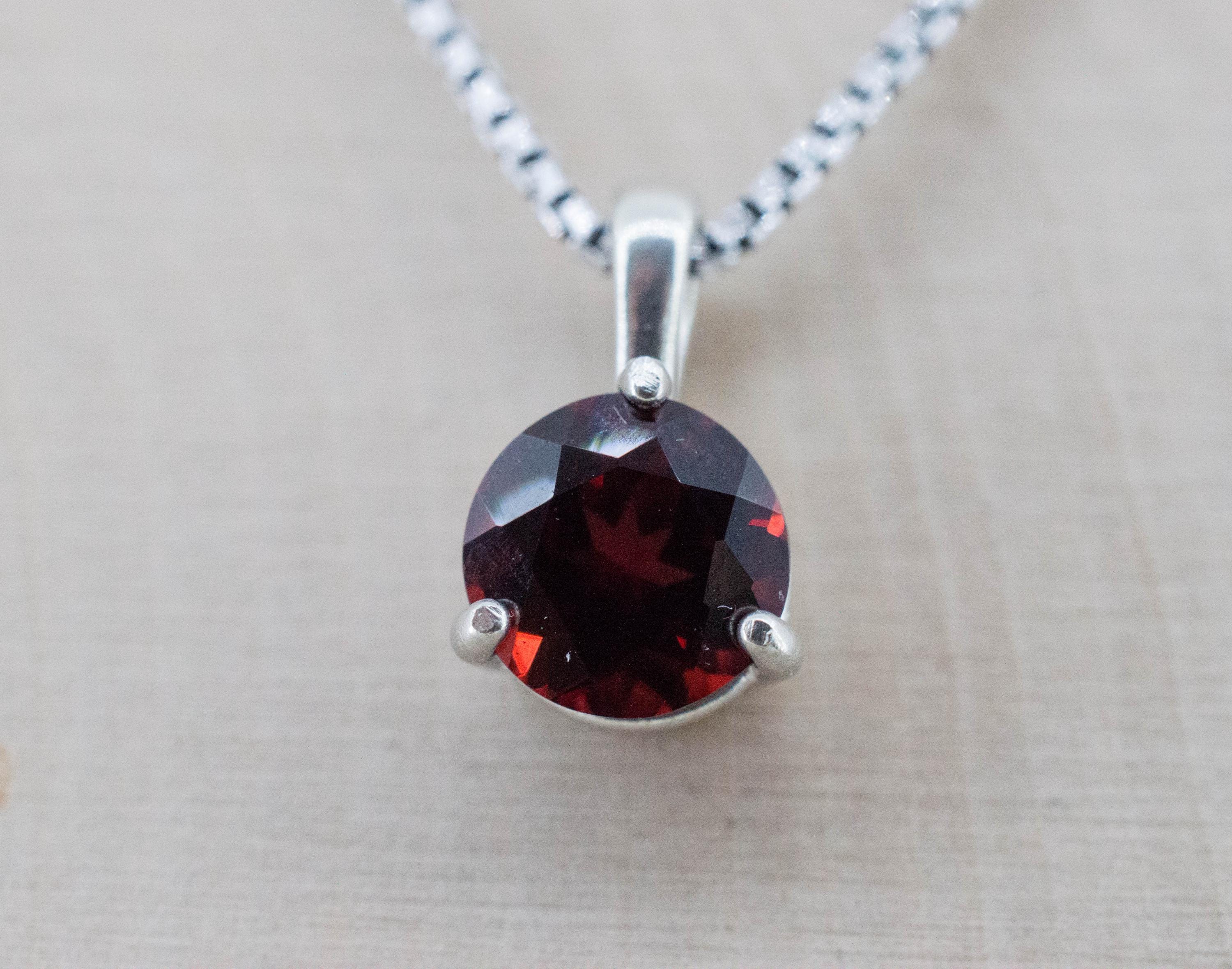 Pyrope Garnet Pendant; Natural Untreated Madagascar Garnet; 2.230cts - Mark Oliver Gems