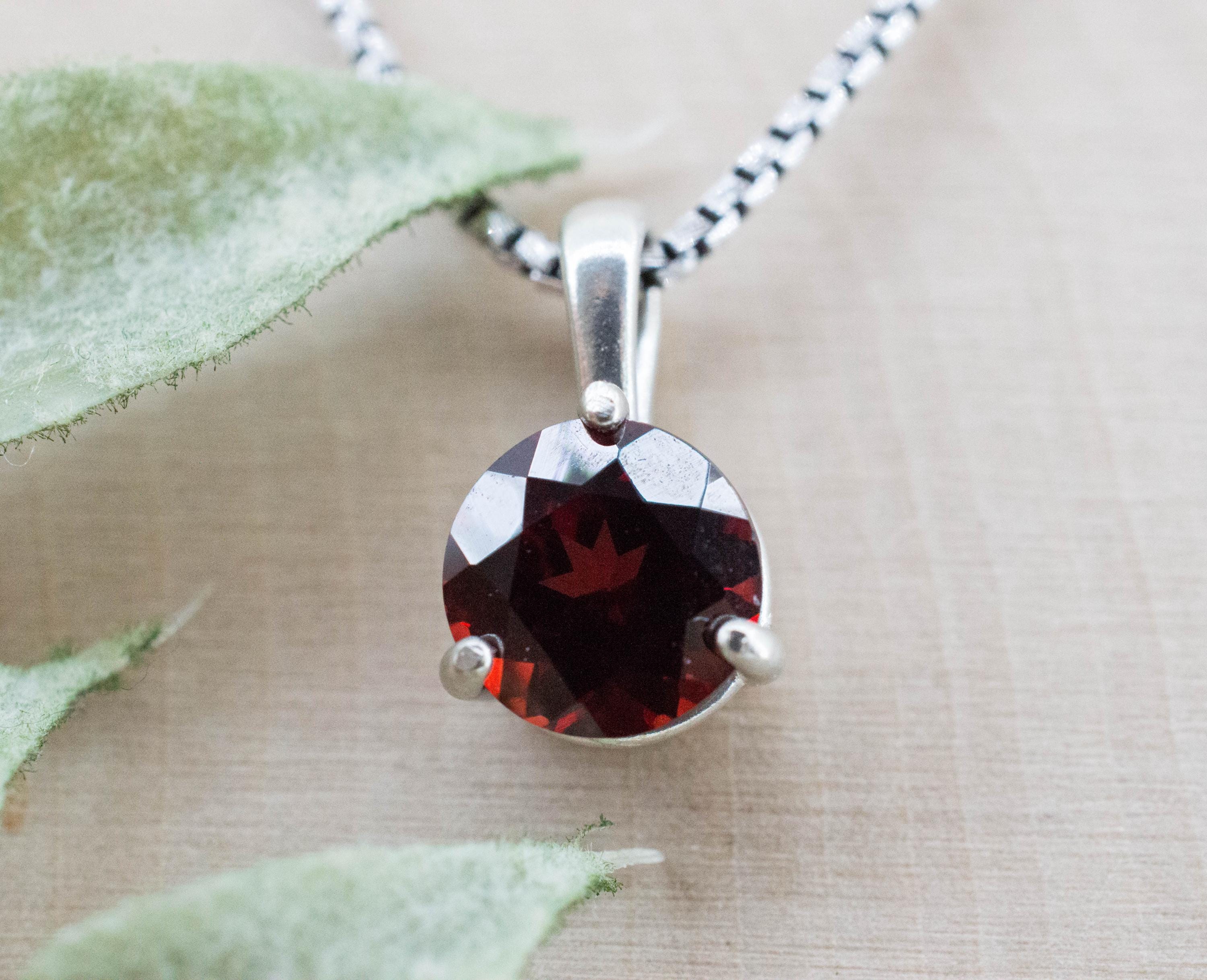 Pyrope Garnet Pendant; Natural Untreated Madagascar Garnet; 2.230cts - Mark Oliver Gems