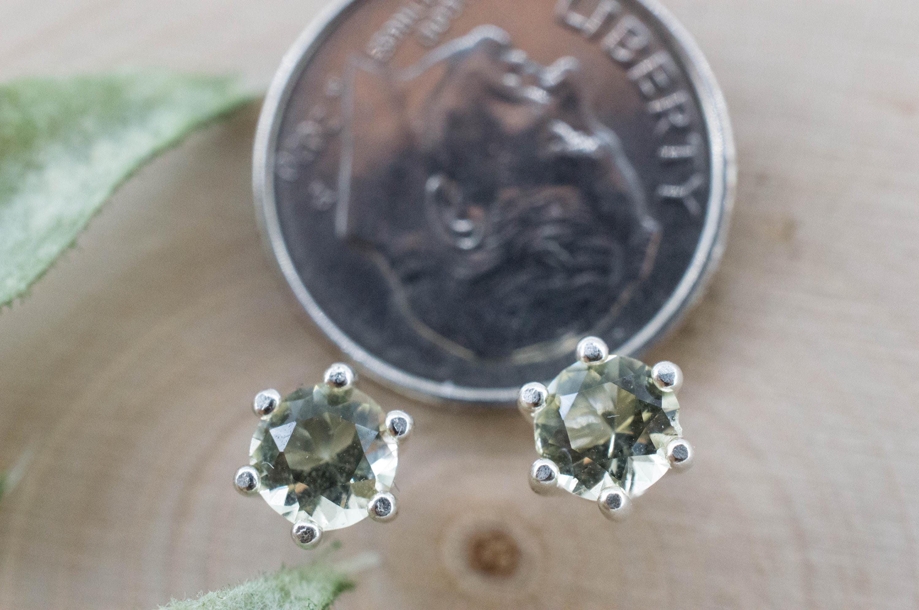 Heliodor Earrings, Natural Untreated Ukraine Golden Beryl; 0.750cts - Mark Oliver Gems