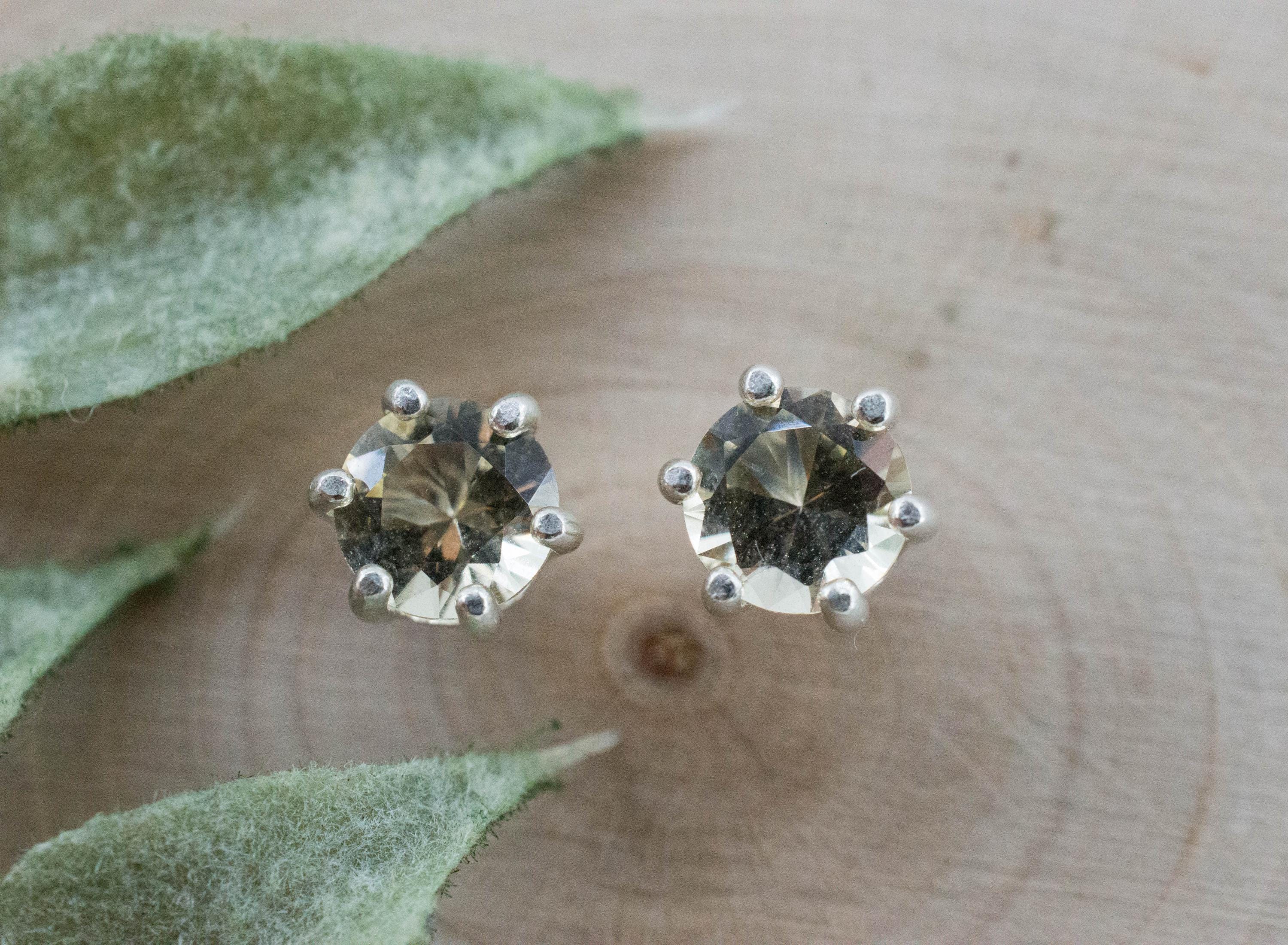 Heliodor Earrings, Natural Untreated Brazil Golden Beryl; 1.260cts - Mark Oliver Gems