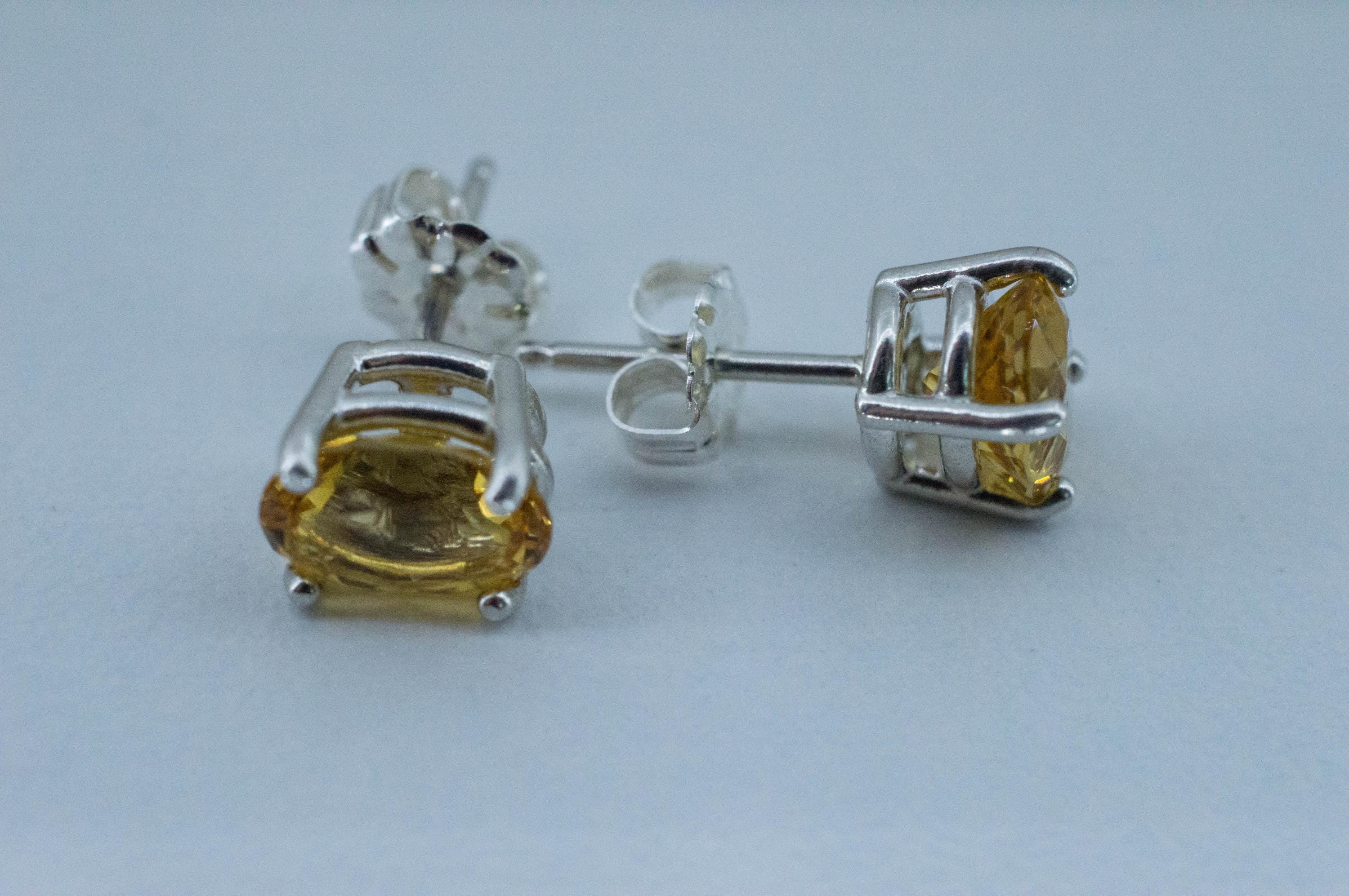 Heliodor Earrings, Natural Untreated Brazil Golden Beryl; 2.260cts - Mark Oliver Gems