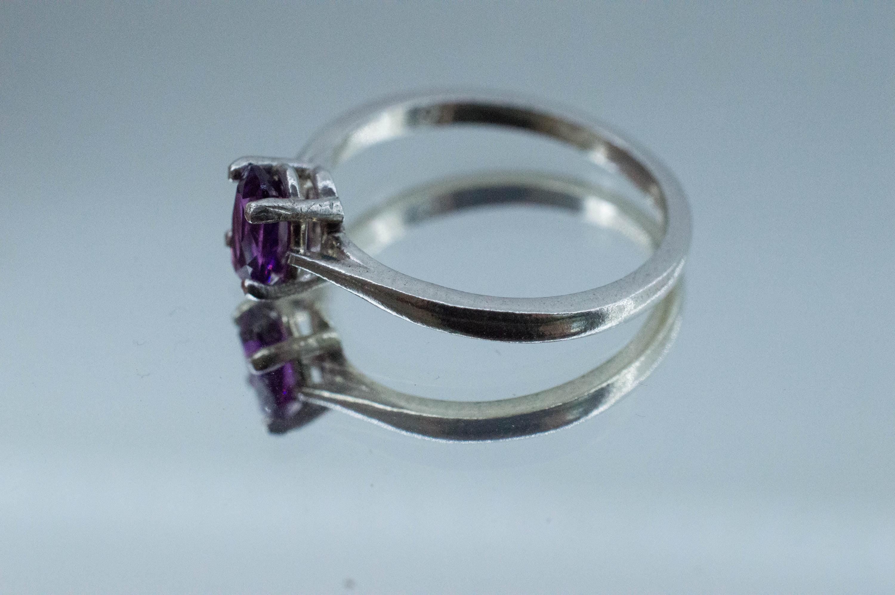 Purple Garnet Ring, Natural Untreated Rare Mozambique Garnet; 0.760cts - Mark Oliver Gems