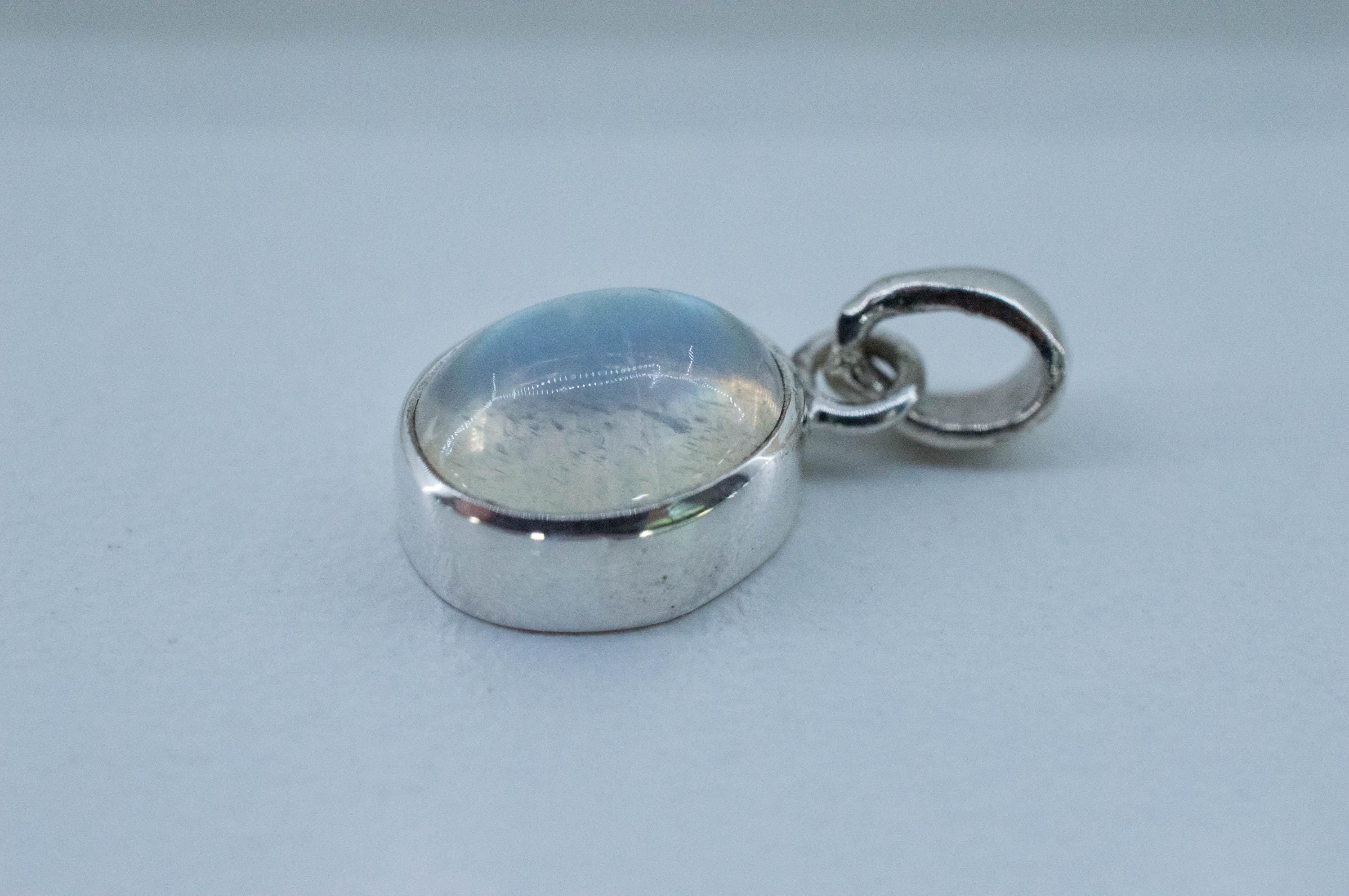 Rainbow Moonstone Pendant, Natural Untreated India Moonstone; 6.435cts - Mark Oliver Gems