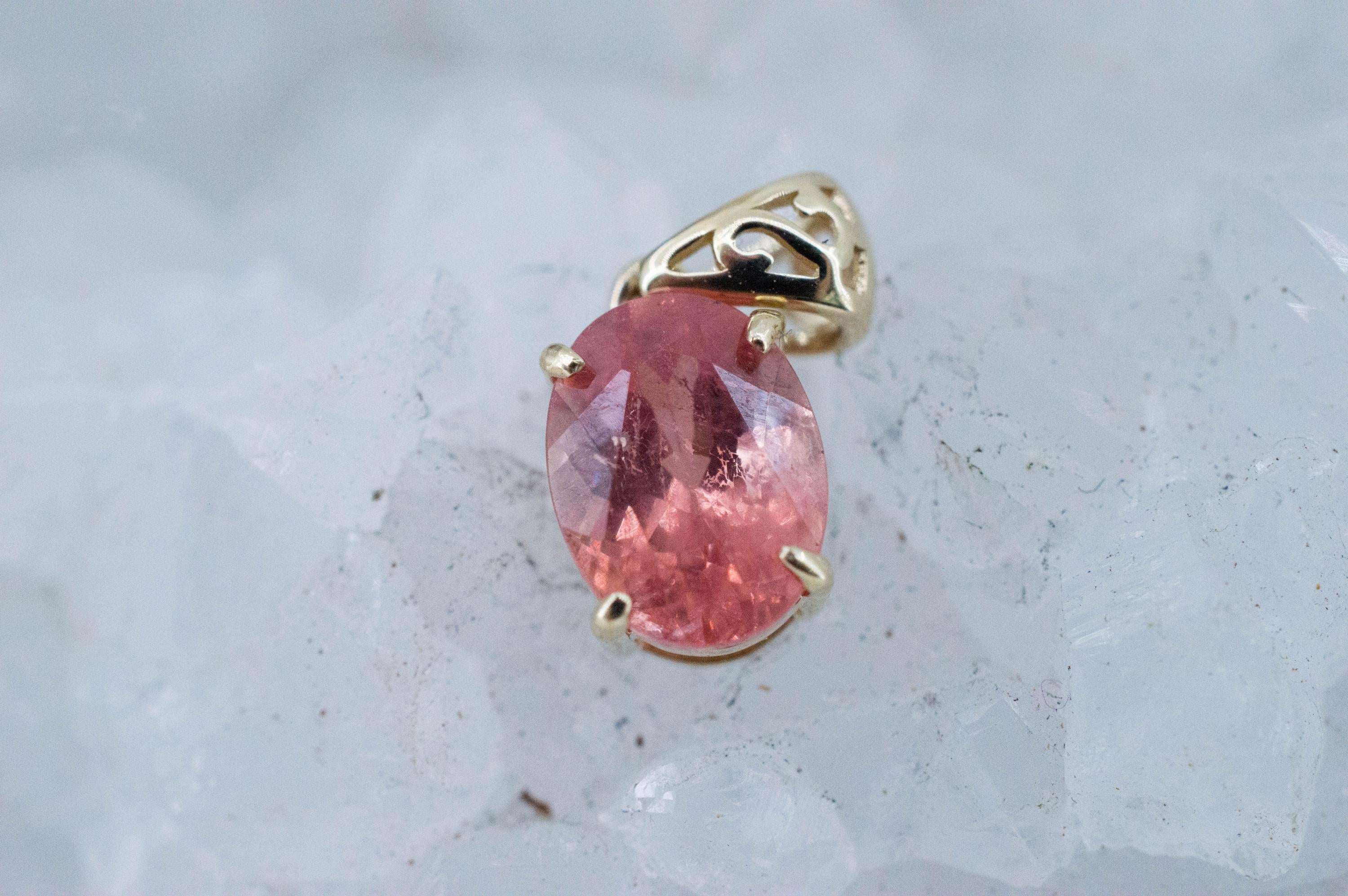 Rhodochrosite Pendant; Natural Untreated USA Sweet Home Rhodochrosite; 1.520cts - Mark Oliver Gems