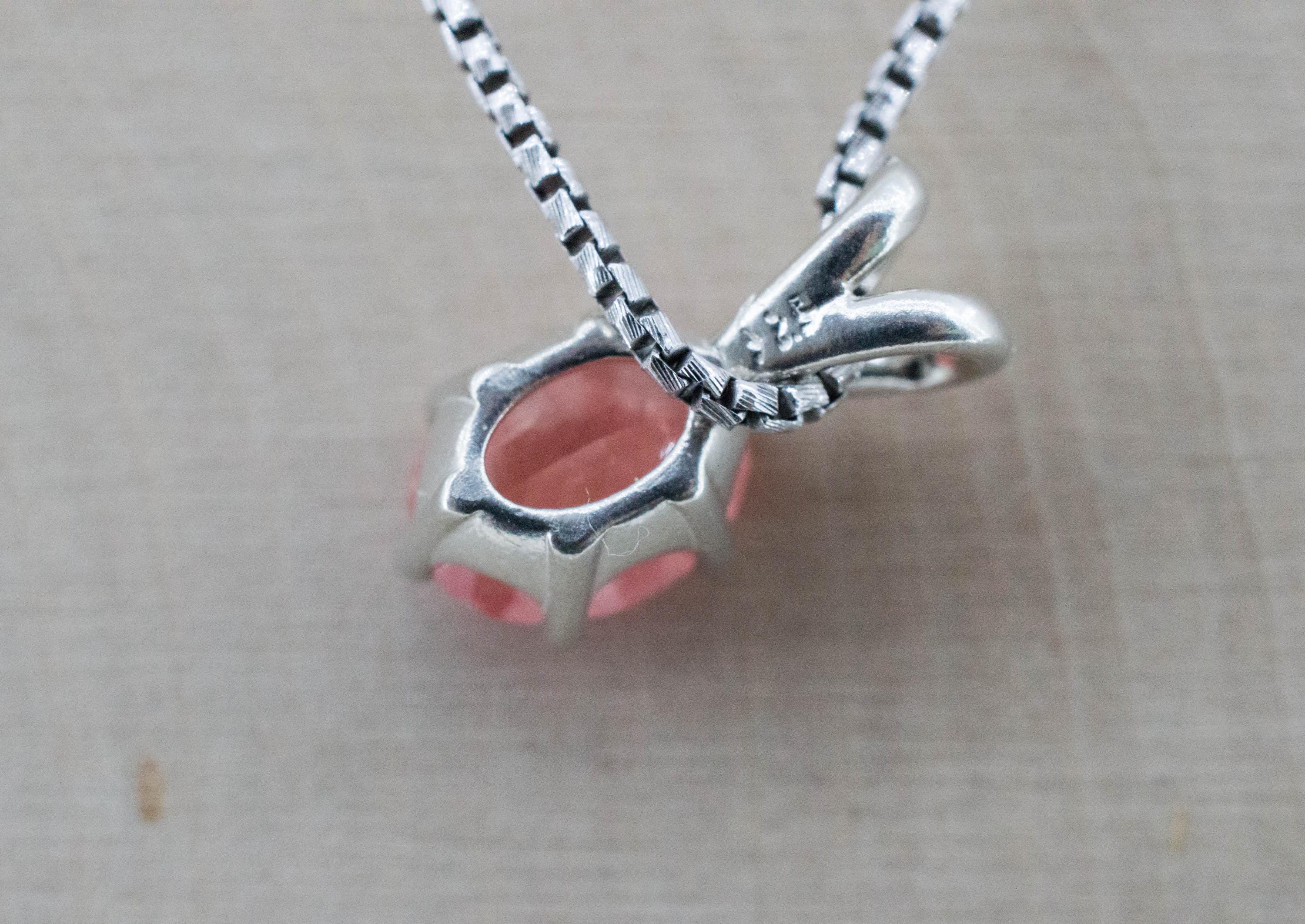 Rhodochrosite Pendant; Natural Untreated USA Sweet Home Rhodochrosite; 1.990cts - Mark Oliver Gems